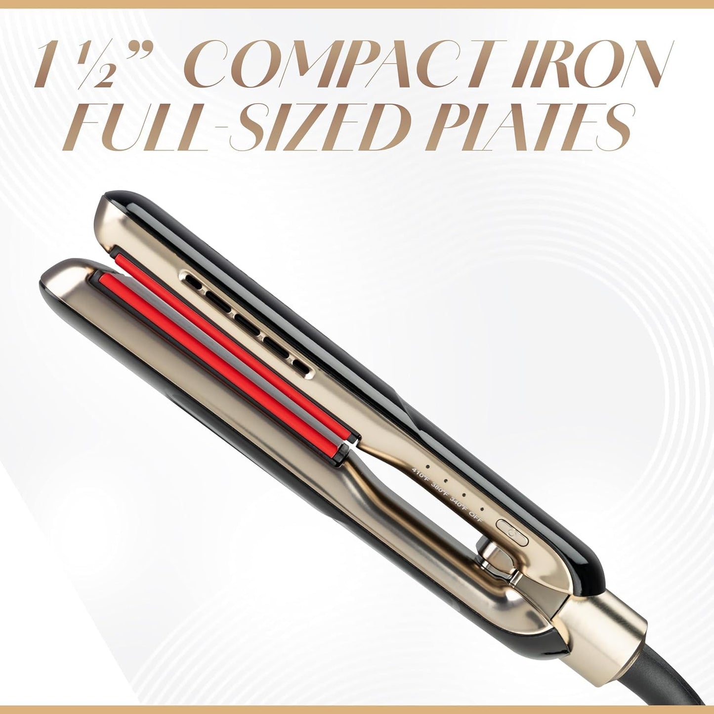 CHI Lava MiniStyler & CHI 44 Iron Guard (2 Oz) Gift Duo, Ceramic Hair Straightener for Long-Lasting Shine, Perfect for Daily Use & Travel, 1.5” Iron