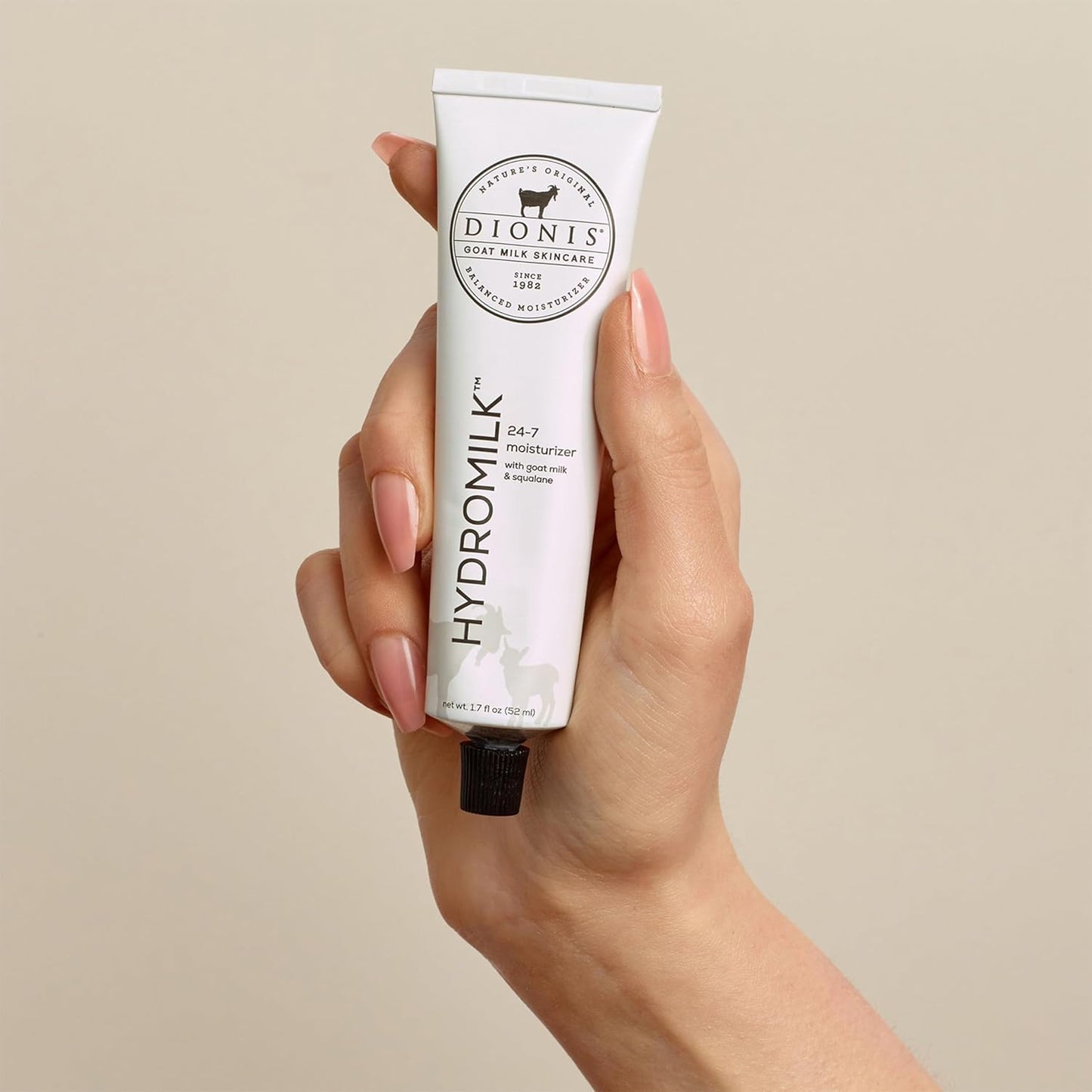 Dionis Goat Milk Skincare 1.7 fl oz Hydromilk 24-7 Moisturizer - Crulety Free, Paraben Free, For All Skin Types