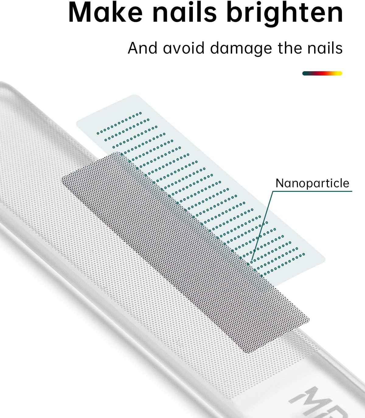 MR.GREEN Glass Nail Shiner ，Upgrade Nano Glass Nail Files &Nail Buffers Polisher Professional Crystal Manicure Tools Kit for Natural Nail