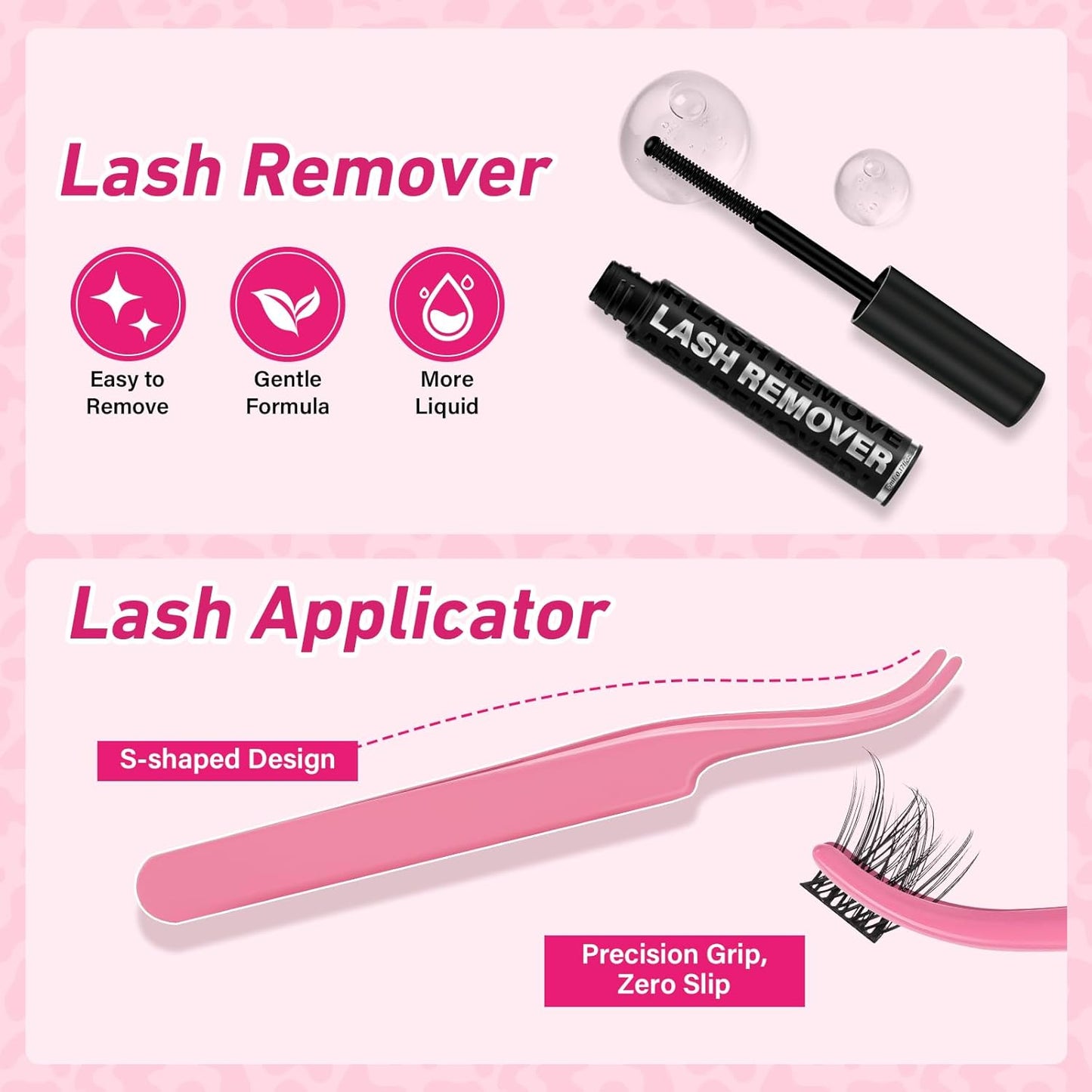 PROLASHBEAUTY Manga Lash Clusters Kit Anime Lash Clusters Volume Fairy Ultra-Thin Band Spike Lashes with Lash Bond and Seal Applictor Remover (Anime,10-16mix)