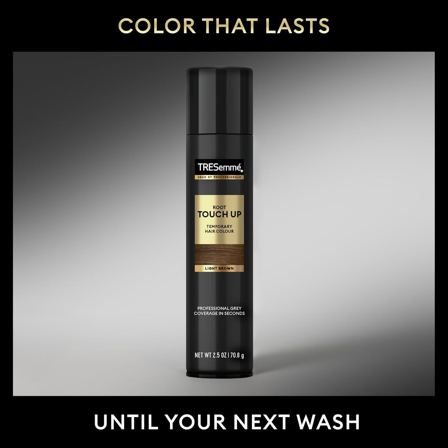 TRESemmé Root Touch-Up, Temporary Hair Color, Light Brown Hair Ammonia-free, Peroxide-free Root Cover Up Spray 2.5 oz