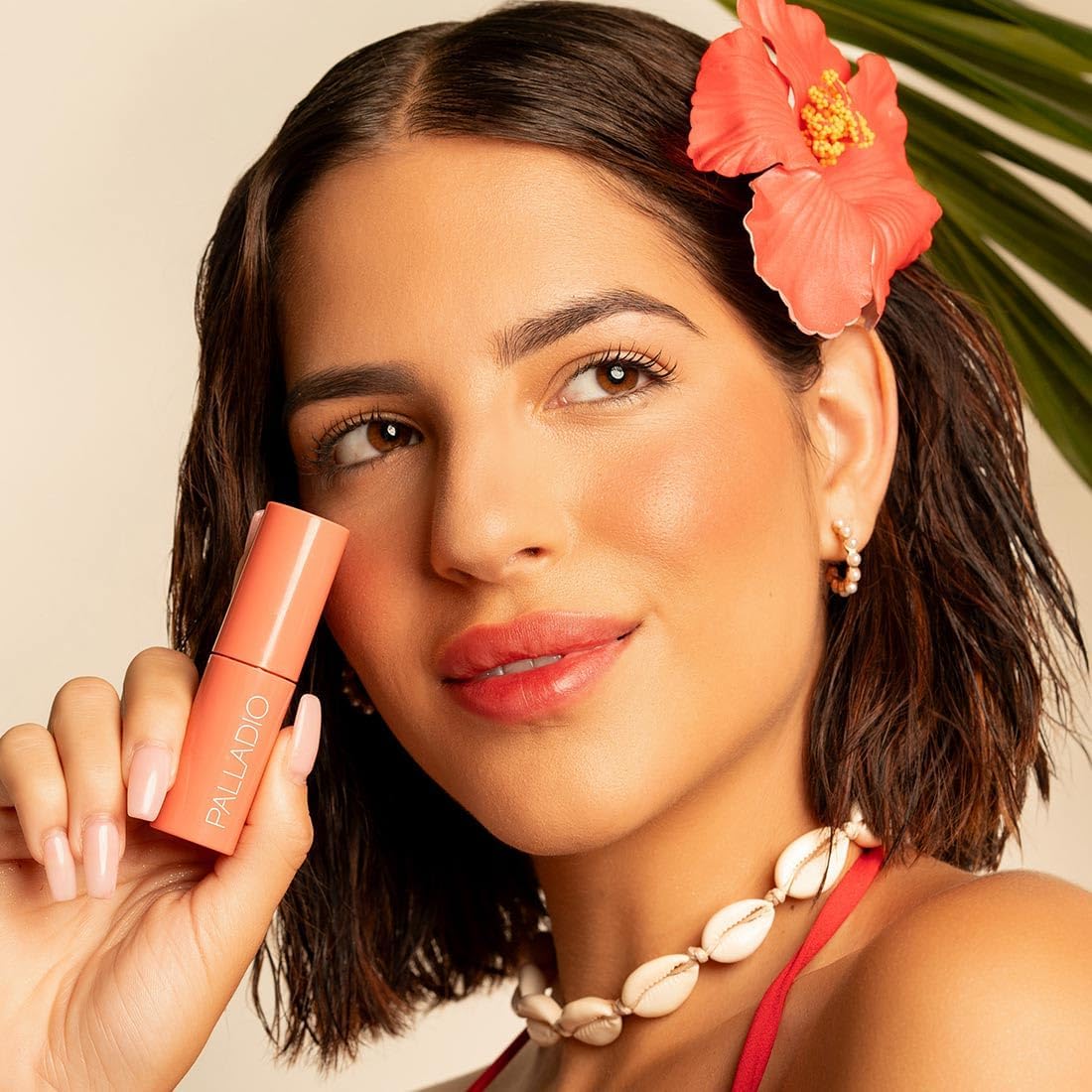 Palladio Jelly Tint, Liquid Stain for Cheeks & Lips, Vivid Color Lip Stain, Lightweight Non-Sticky and Transfer-proof, Natural Finish Makeup, Nude Berry