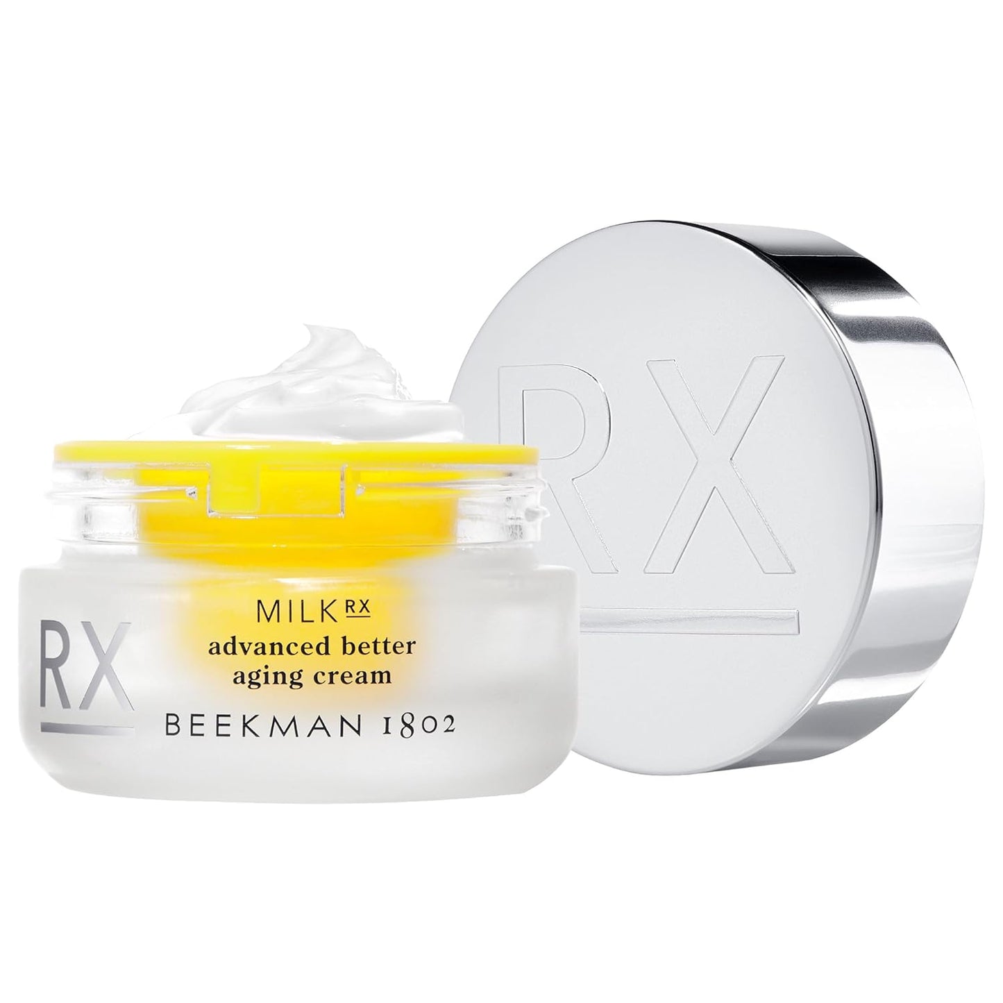Beekman 1802 Milk RX Advanced Better Aging Face Cream - Mini - Goat Milk Protein Exosomes & Polypeptide Facial Moisturizer - Doctor Formulated for Collagen Boosting & Firming - Fragrance Free