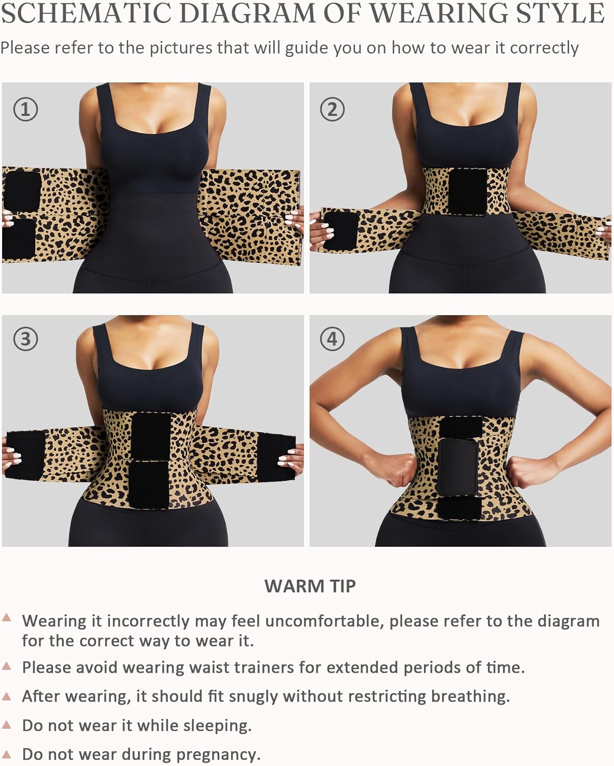 FeelinGirl Waist Trainer Long Torso Waist Cincher Trimmer Ab Belt Tummy Control Body Shaper Triple Wrap Women and Men