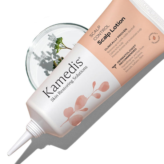 KAMEDIS Scalp Moisturizer Lotion For Dry, Itchy, Dandruff, Flaky, Seborrheic Dermatitis, Psoriasis and Sensitive Scalp. Over-Night Mask Treatment Botanicals-Based. Parabens Free. 3.38 Fl Oz.