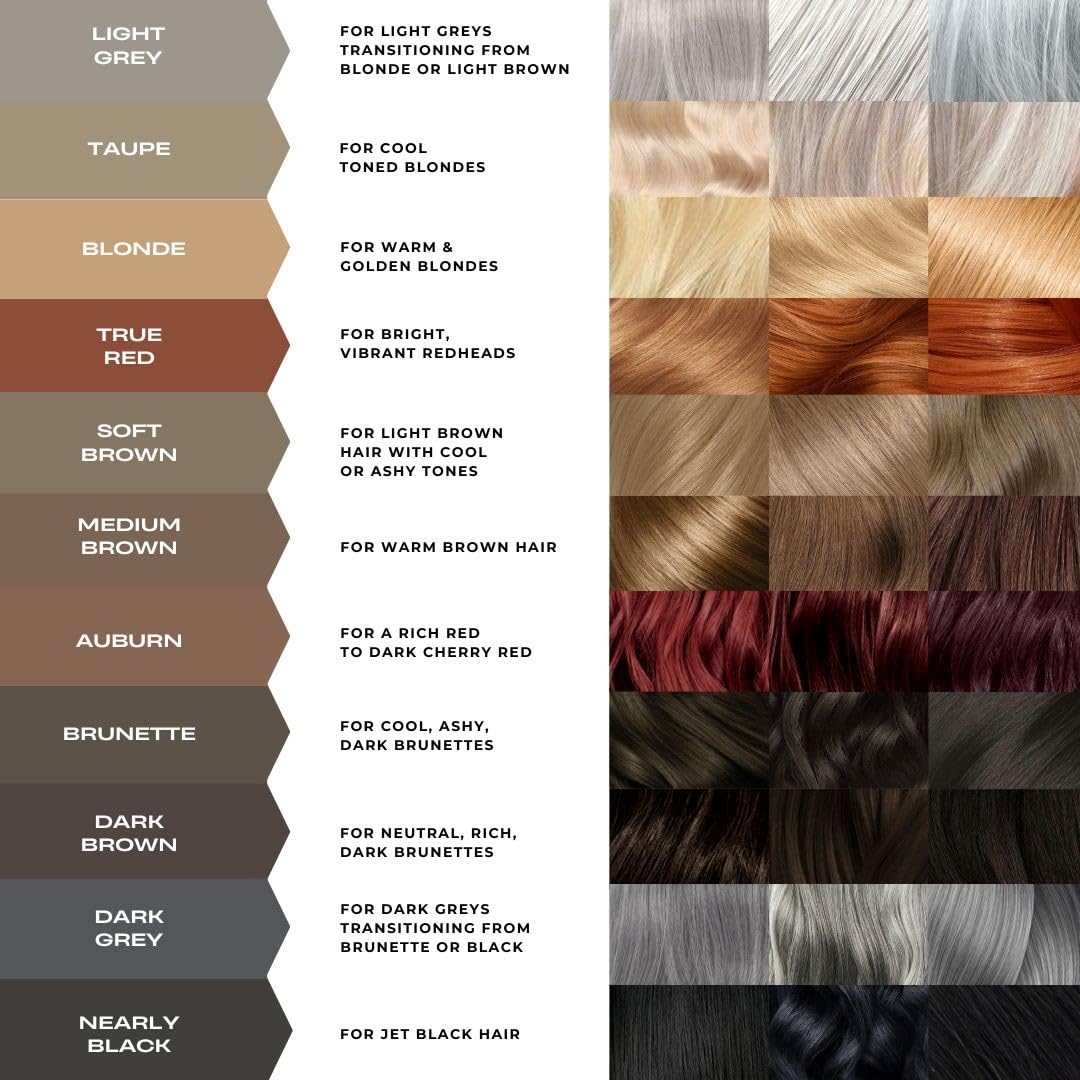 MADLUVV Brow Stamp Refill* - Color Stamp for Brows & Root Touch Up for Women & Men, Instantly Conceal Hair Loss, Grey Hair, Thinning Hair with Stain-Proof/Smudge-Proof Powder Formula (Light Grey)