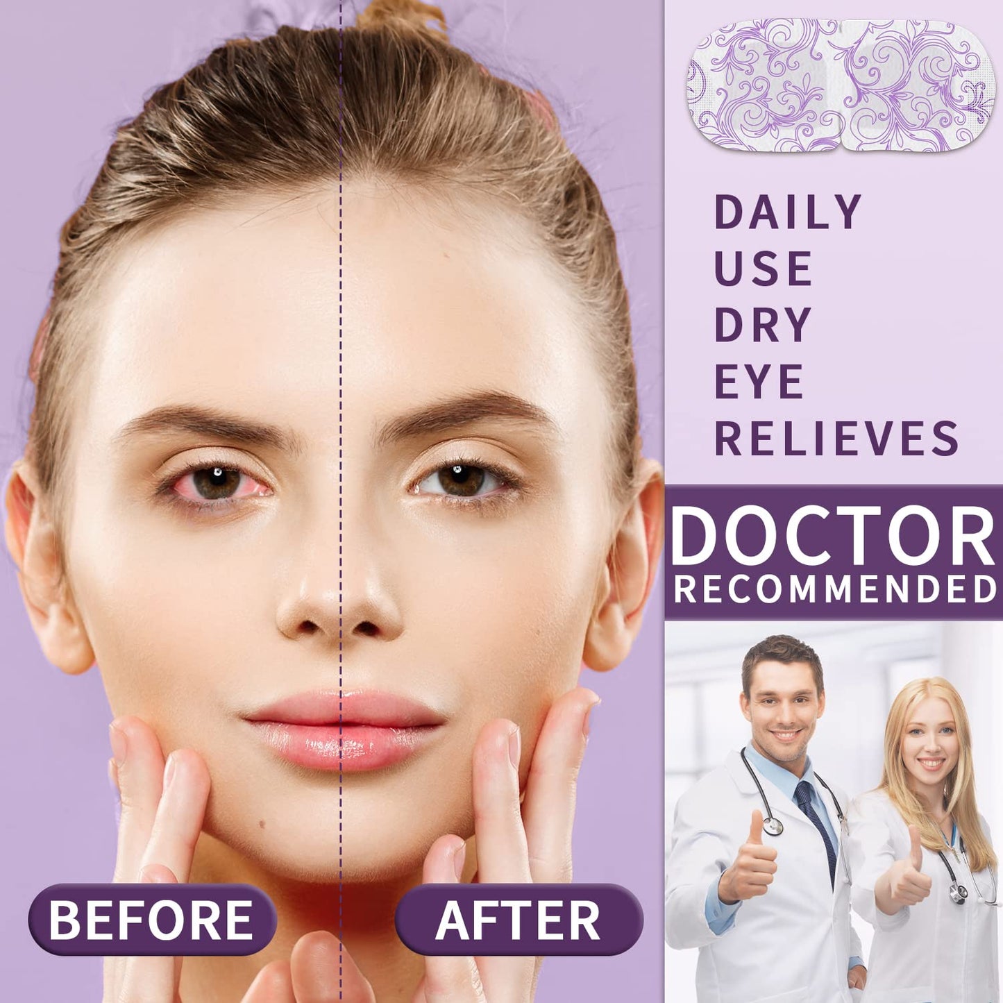 Steam Eye Mask 16 Packs, Self Heating Sleep Mask for Dry Eyes, Comfortable Warming Eye Mask, Disposable Heated Eye Mask, Relieve Eye Fatigue, Stress, Migraine,Relaxation Gifts for Women(Lavender)