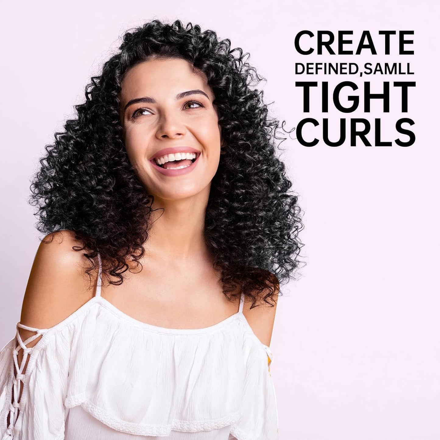 3/8 Inch Small Wand Curling Iron with 9 Temps, 9mm Mini Hair Curler with LCD Display, Fast Heat Up & Anti-Scald Design, Suitable for Short/Long Hair