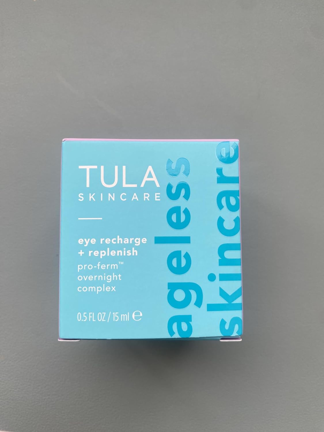 TULA Skin Care Eye Recharge + Replenish - Overnight Eye Treatment, Protects & Intensely Hydrates, Minimizes the look of Fine Lines & Wrinkles, 0.5 Fl. oz.