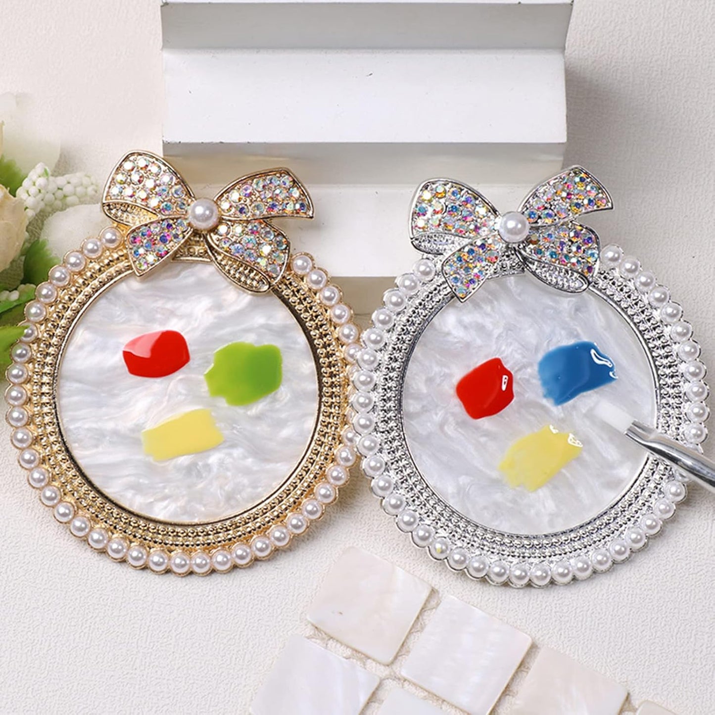 Nail Palette Knot Nail Polish Palette Nail Tray for Nail Art Nail Polish Mixing Palette Nail Art Display Board