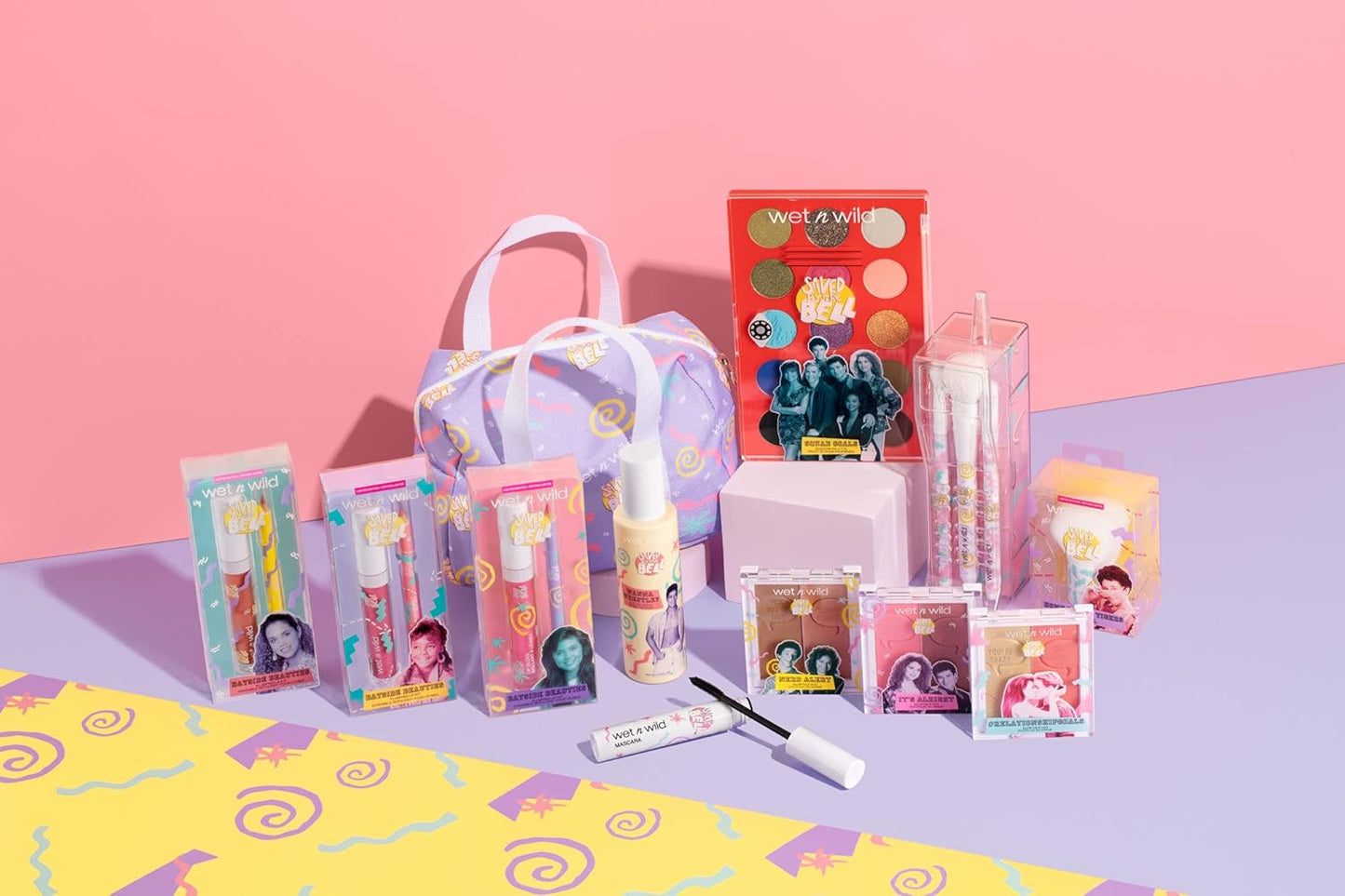 wet n wild Saved By The Bell Highlighter + Illuminator Glow Face Duo, Highlighter Makeup Powder, Illumniator Makeup Powder, Cruelty-Free Makeup, Relationship Goals,1114533