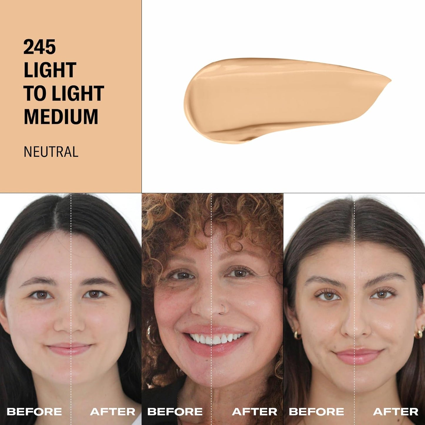 Youthforia Date Night Skin Tint Serum Foundation, Light-Medium Coverage, Hydrating Formula, Vegan & Cruelty-Free, 245 Light to Light Medium - Neutral
