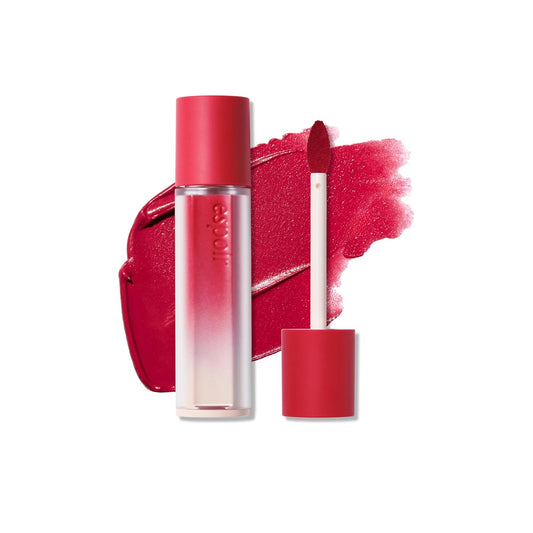 Espoir Couture Lip Tint Fitting Blur #1 Hypey Red 0.14oz | Soft and Creamy Color for Blurry Lip Look | Smudge-Proof Fixing Lip Stain | Lightweight and Comfortable Matte Finish