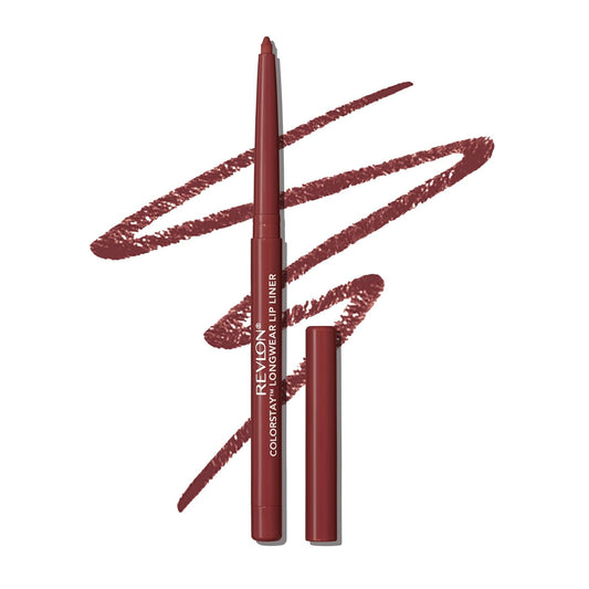 REVLON Colorstay Lip Liner Makeup with Built-In Sharpener, Longwear Rich Colors, Smooth Application, 640 Raisin, 0.01 oz