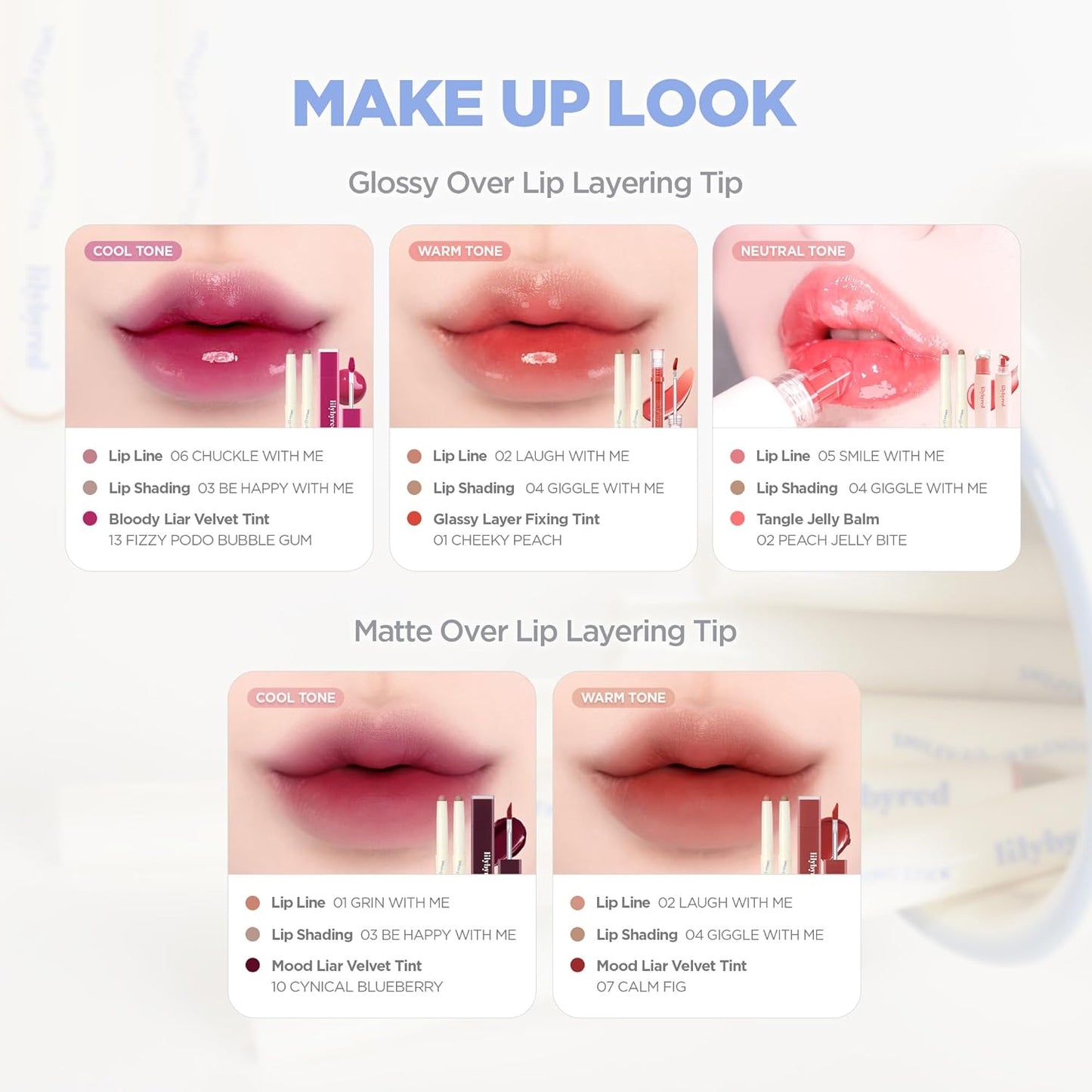 lilybyred Smiley Lip Blending Stick | Korean 3-in-1 Multi-Use Lip Liner, Smooth Creamy Texture, Long-Lasting Matte Finish, Soft Blur Effect, Precision Contour Pencil, 0.028 oz. (02 Laugh with Me)