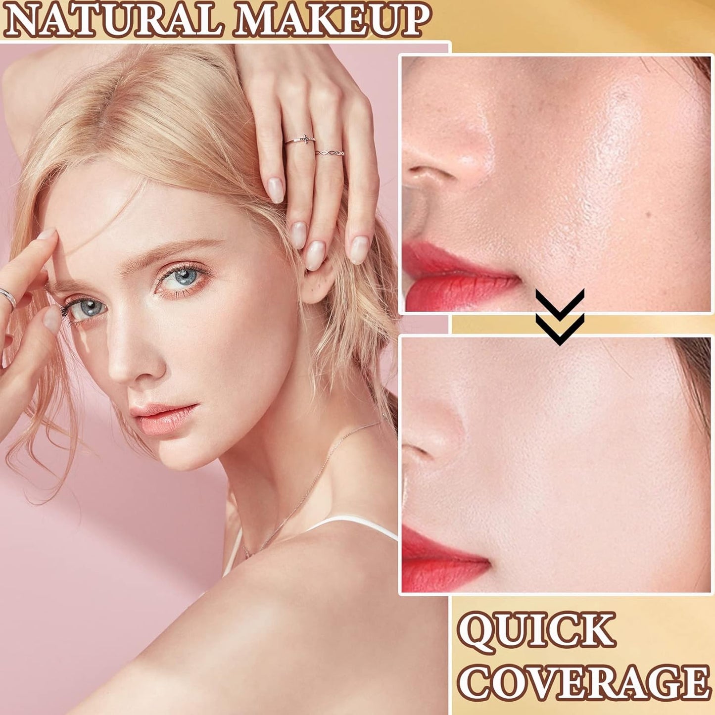 Loose Face Powder,Oil Control Loose Face Setting Powder Matte Flawless Finish Make Up Setting Powder Lightweight Long Lasting Finishing Powder Soft Natural Focus Effect Makeup(1#)