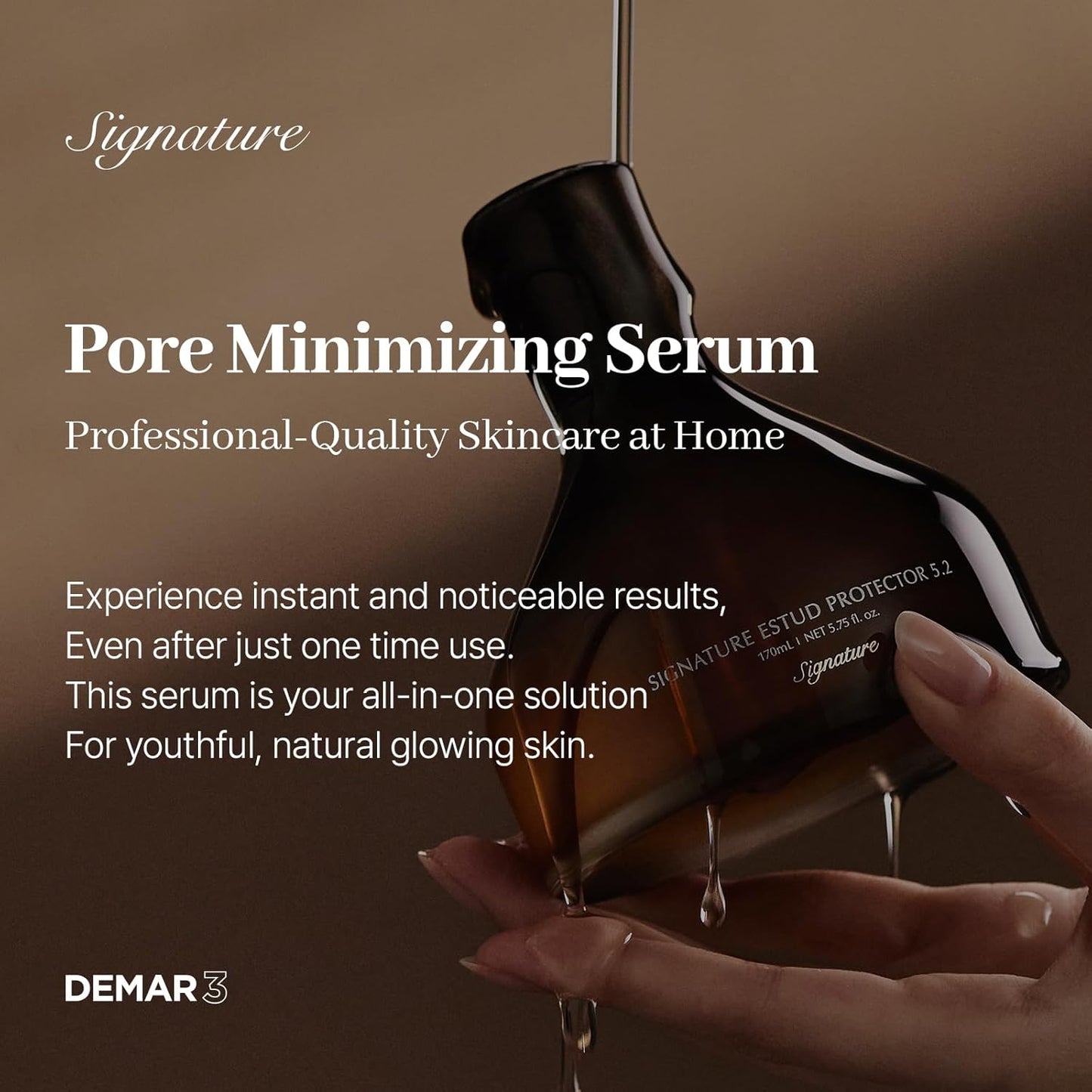 Signature ESTUD Protector - Face serum Pore minimizer Niacinamide Serum (2%), 1.69 fl oz, Pore care Serum for Face, Even Skin Tone, Korean Skin care Glass Skin, Centella Asiatica Pore Ampoule