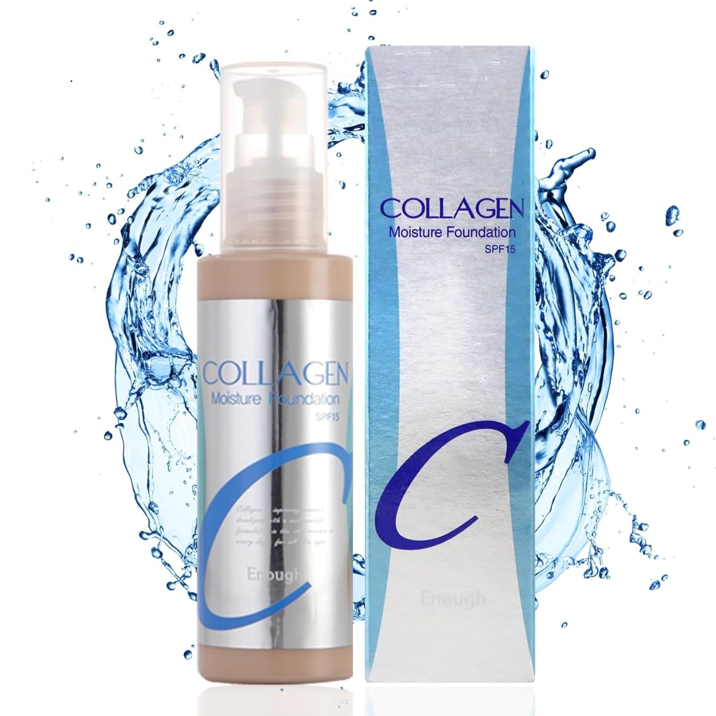 Enough Collagen, Moisture Foundation, SPF 15, 13, 3.38 fl oz (100 ml)