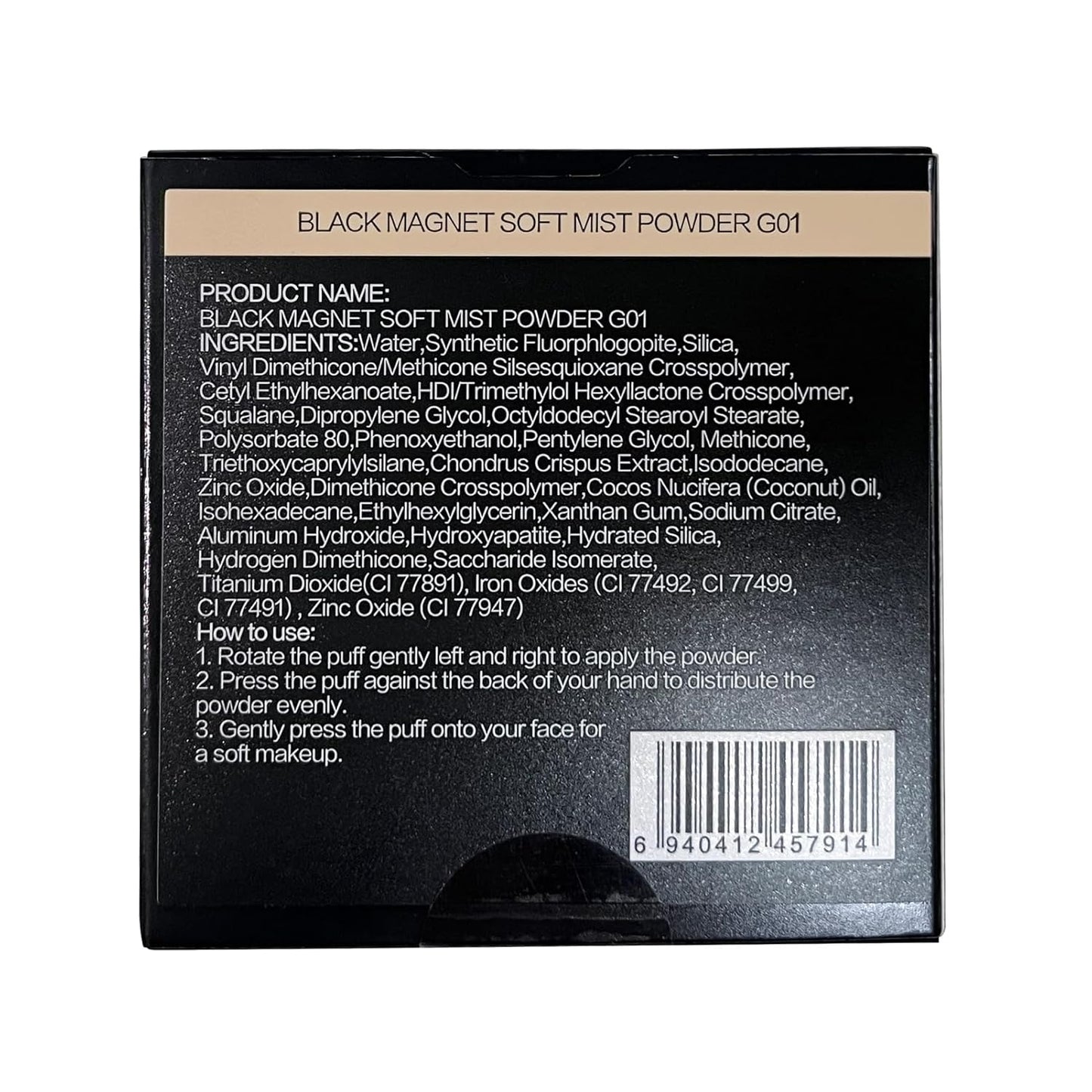 1.0 Waterproof Face Pressed Powder Compact, 24H Longlasting Oil Control Pressed Setting Powder Talc-Free Makeup, Shine Free, Poreless, Smooth, 01 Golden for dry&com skin (0.28Oz)