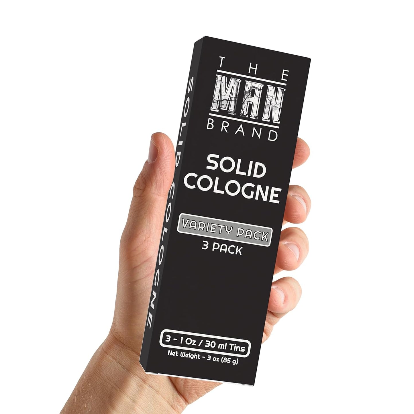 Solid Cologne Men's Cologne Sample Set, Solid Perfume with a Sweet Tobacco, Citrus Bergamot, and Sandalwood Men's Fragrance (1 Ounce (Pack of 3), Bergamot and Cedar/Sandalwood/Sweet Tobacco)