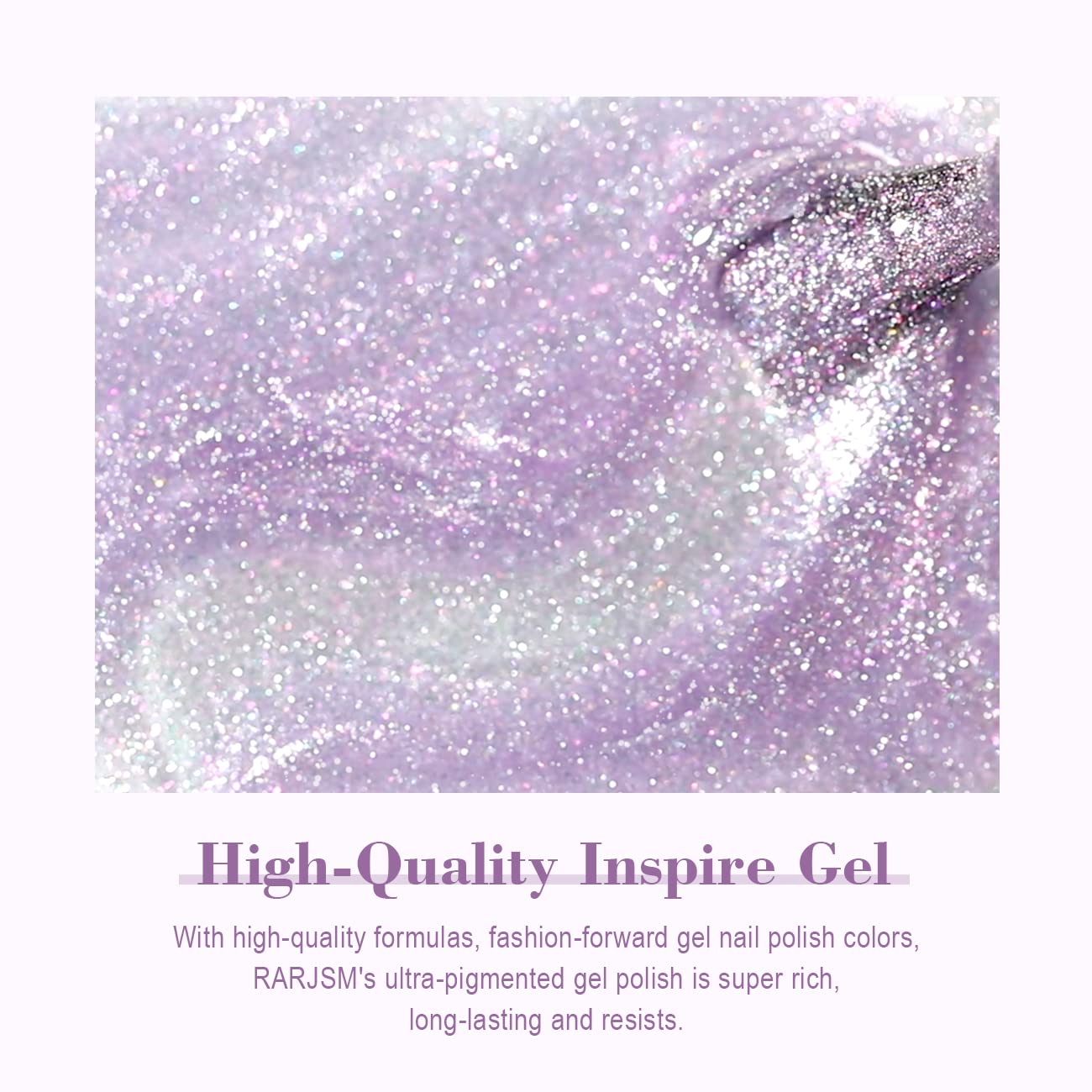 RARJSM Aurora Cat Eye Gel Nail Polish Purple Pink Velvet Silver Glitter Universal Galaxy Shimmer Star Effect Gel Polish with Magnet Stick Single Bottle UV LED Curing Require Soak Off Home Salon