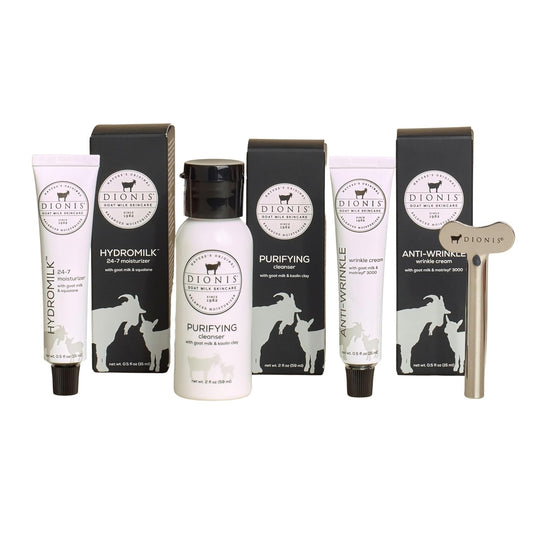 Dionis Goat Milk Skincare Core Collection Starter Set - Cruelty Free, Paraben Free, For All Skin Types
