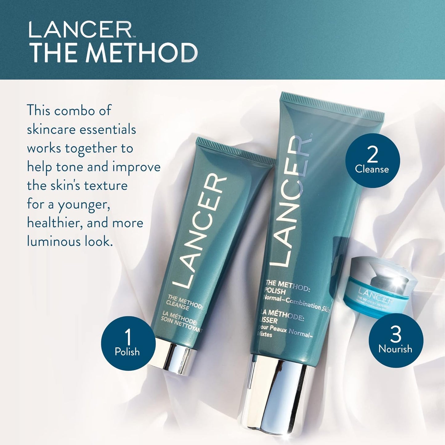 Lancer Skincare The Method: Cleanse Face Cleanser, Daily Face Wash with Salicylic Acid, Sensitive or Dehydrated Skin, 4.05 Fluid Ounces