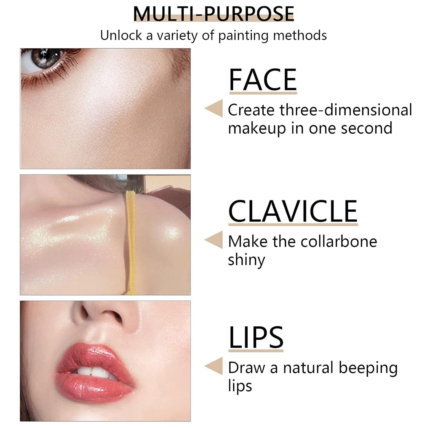 Face Highlighter Makeup Palette Kit, Shimmer Glitter Highlight Contouring Palette Natural Nude Shiny Contour Highlight Makeup Illuminator Highlighter Concealer Palette with brush (Nude Pink)