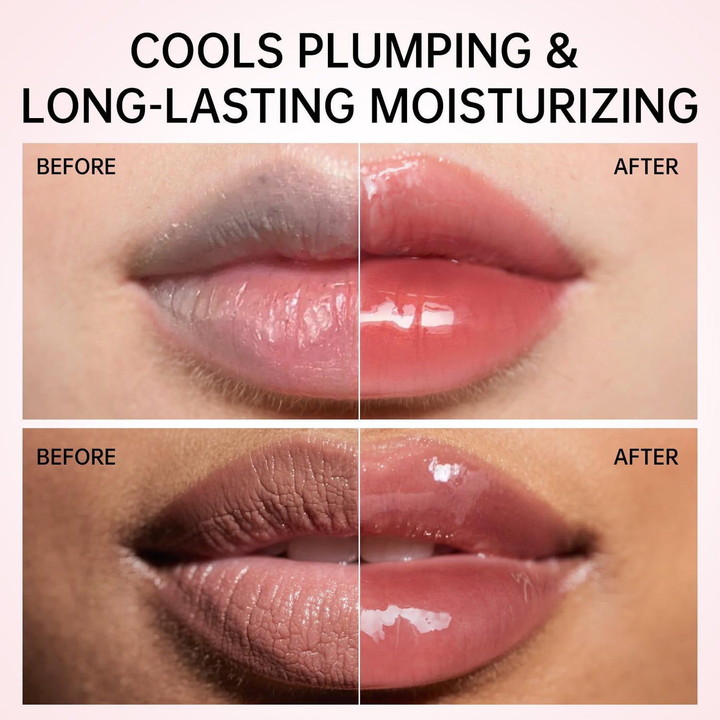 CATKIN Lip Plumper Gloss, Tinted Lip Serum with Hyaluronic Acid & Jojoba Oil, Non-sticky Volumizing Hydrating Formula for a High Shine Maximum 3D Look, Plump & Soft Lips 0.12 Fl Oz -C01 Sapphire Ocean