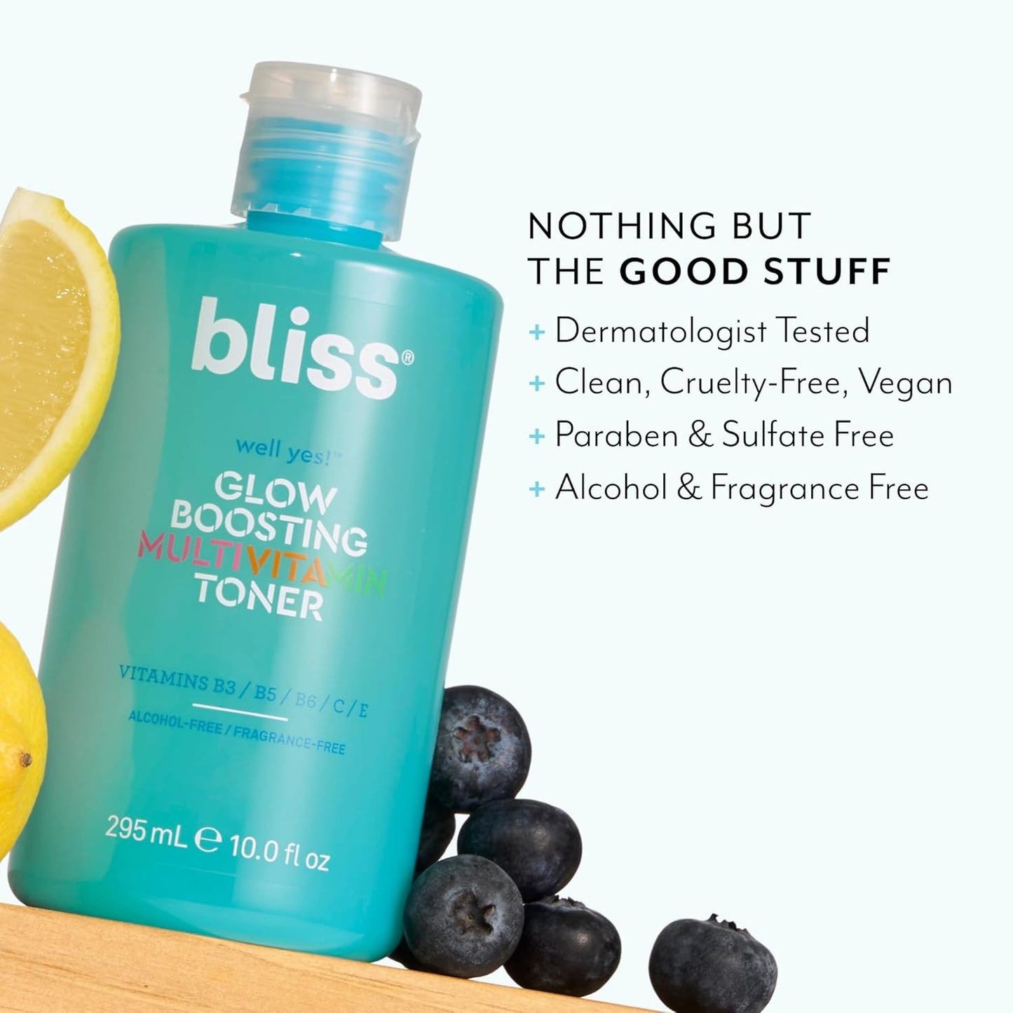 Bliss Well Yes Hydrating Toner with Vitamin B3, B5, B6, C & E - Brightens, Soothes, and Balances Skin - Alcohol-Free, Ideal for Sensitive & Oily Skin