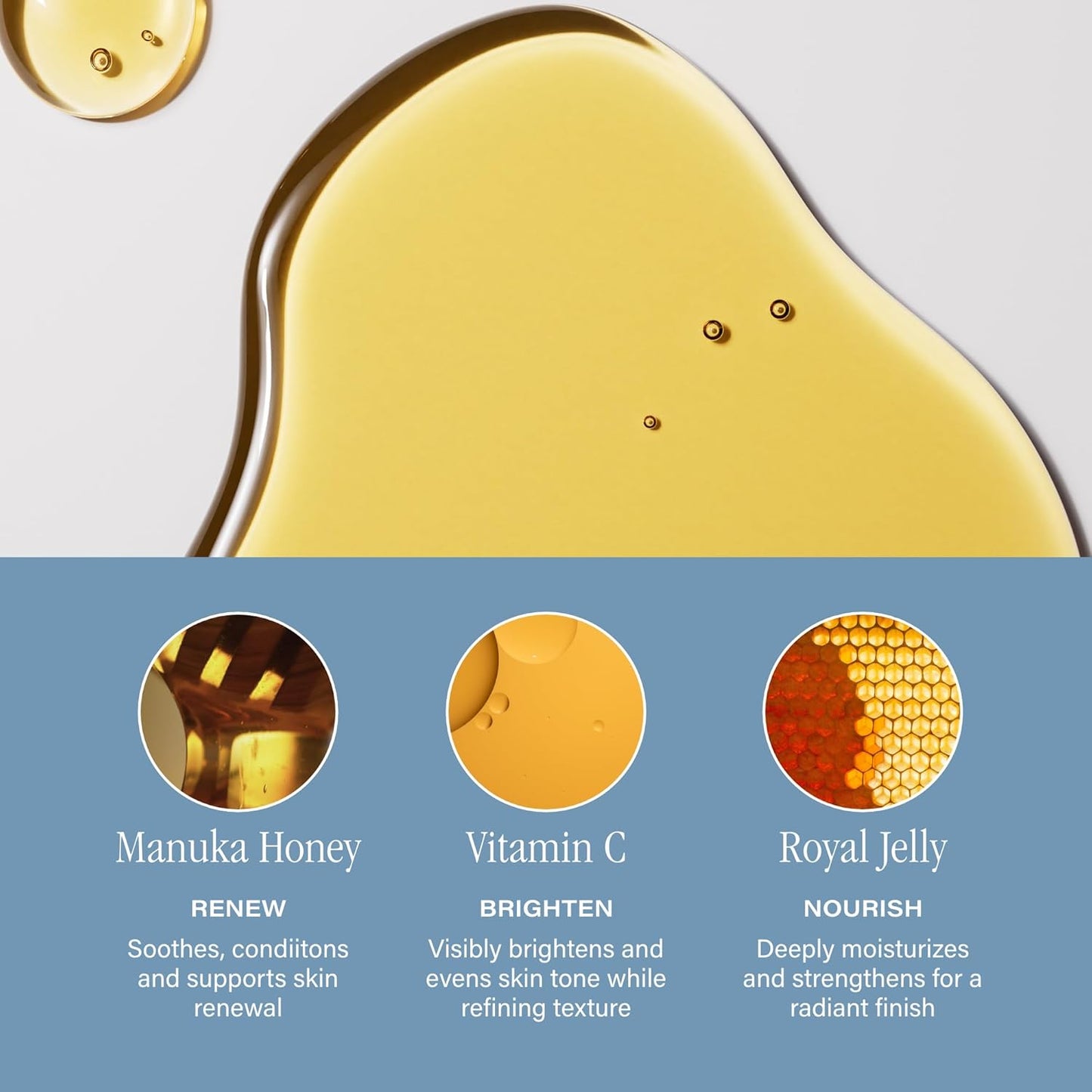 SKINN Luminous Facial Oil - Face Oil to Visibly Brighten, Firm, and Hydrate - Hydrating Oil for Anti-Aging and Dry Skin to Reduce Fine Lines, and Wrinkles - Vitamin C and Manuka Honey