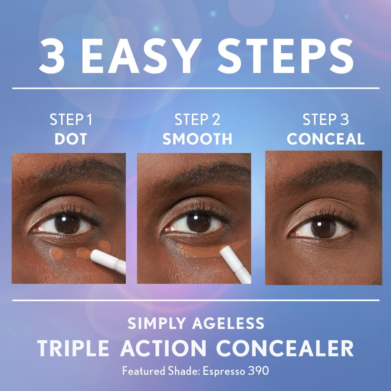 COVERGIRL Simply Ageless Triple Action Concealer, Soft Sable, Pack of 1