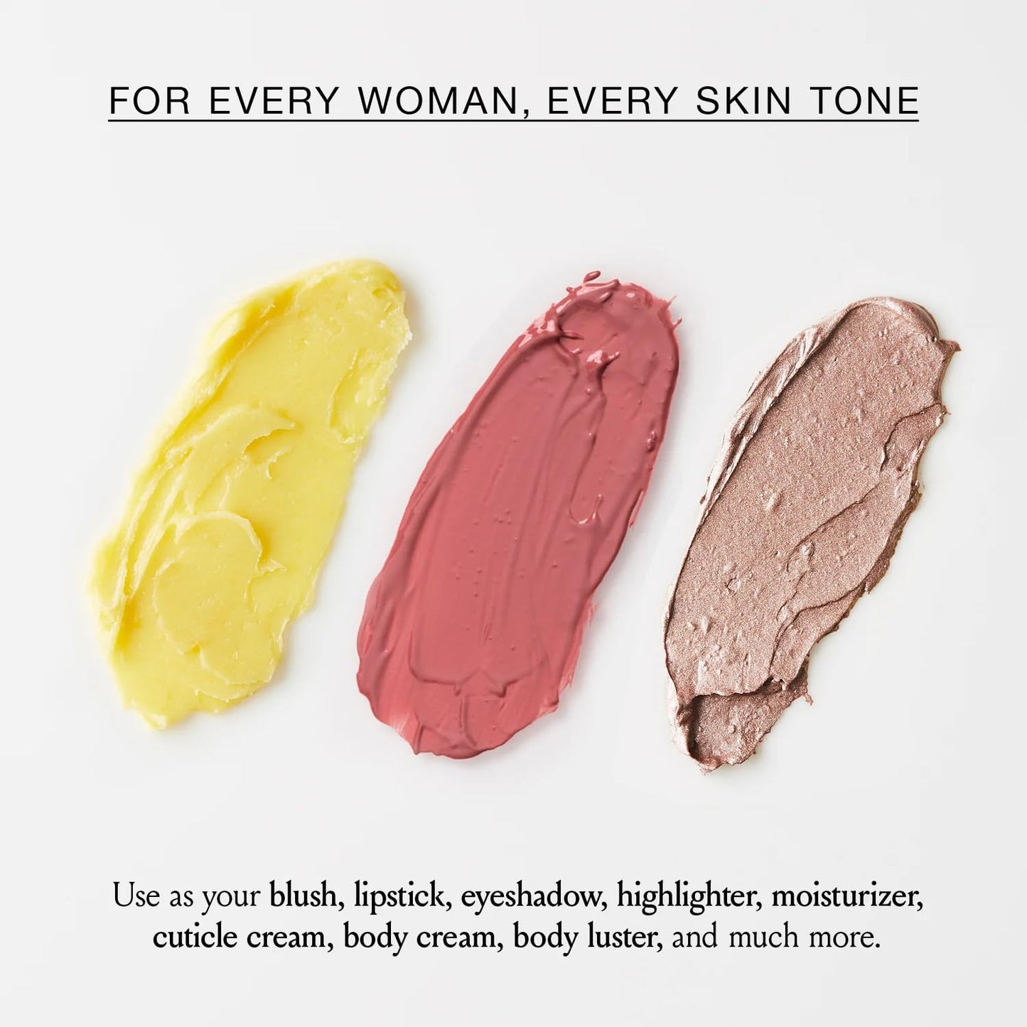 Boomstick Trio ® Rose Nude 3 Pack Cream Blush Makeup - Rose Nude Blush Stick, Highlighter Stick & Moisturizer for Cheeks, Eyes & Lips - Boom Sticks by Cindy Joseph for Older Women