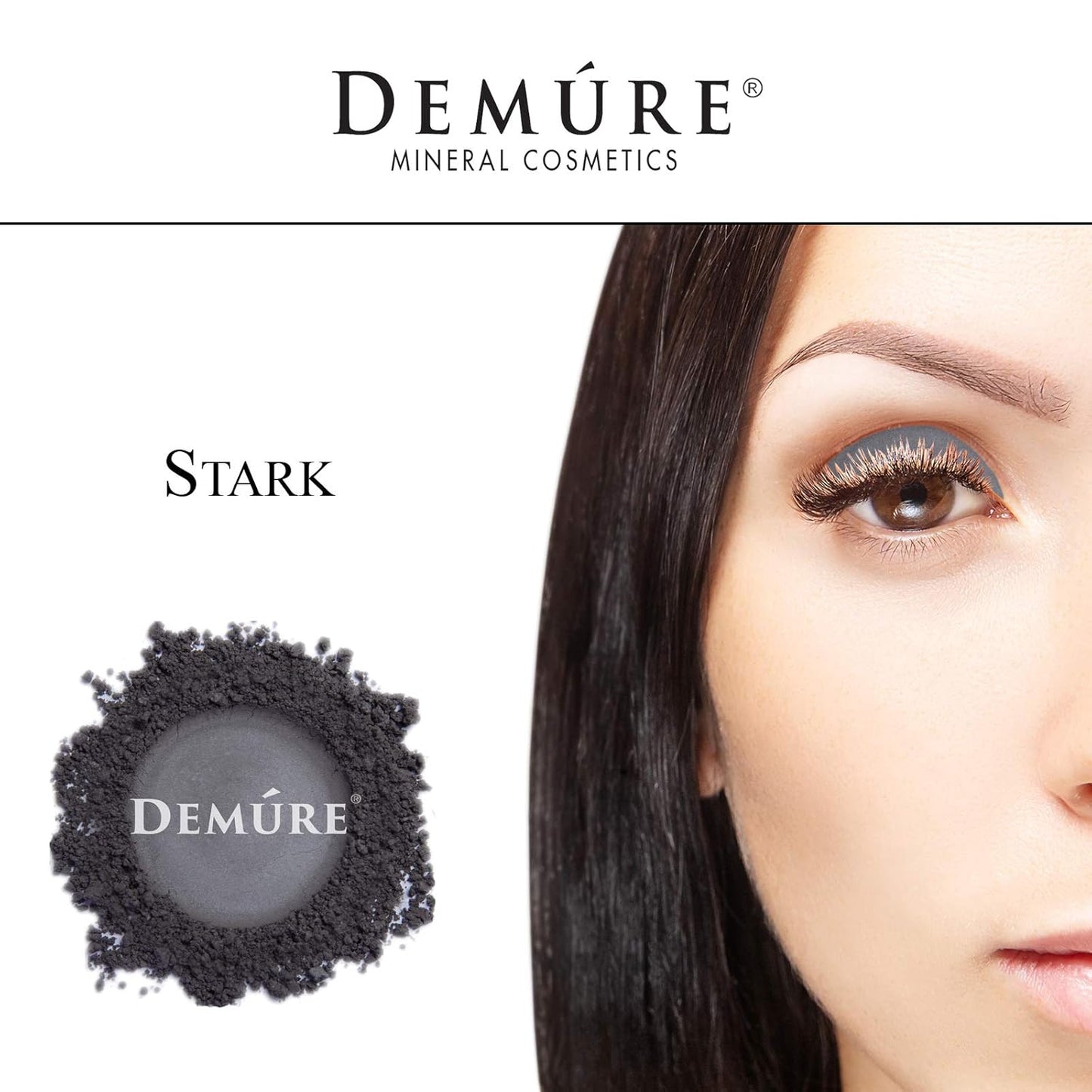 Demure Mineral Make Up (Stark) Eye Shadow, Matte Eyeshadow, Loose Powder, Eye Makeup, Professional Makeup