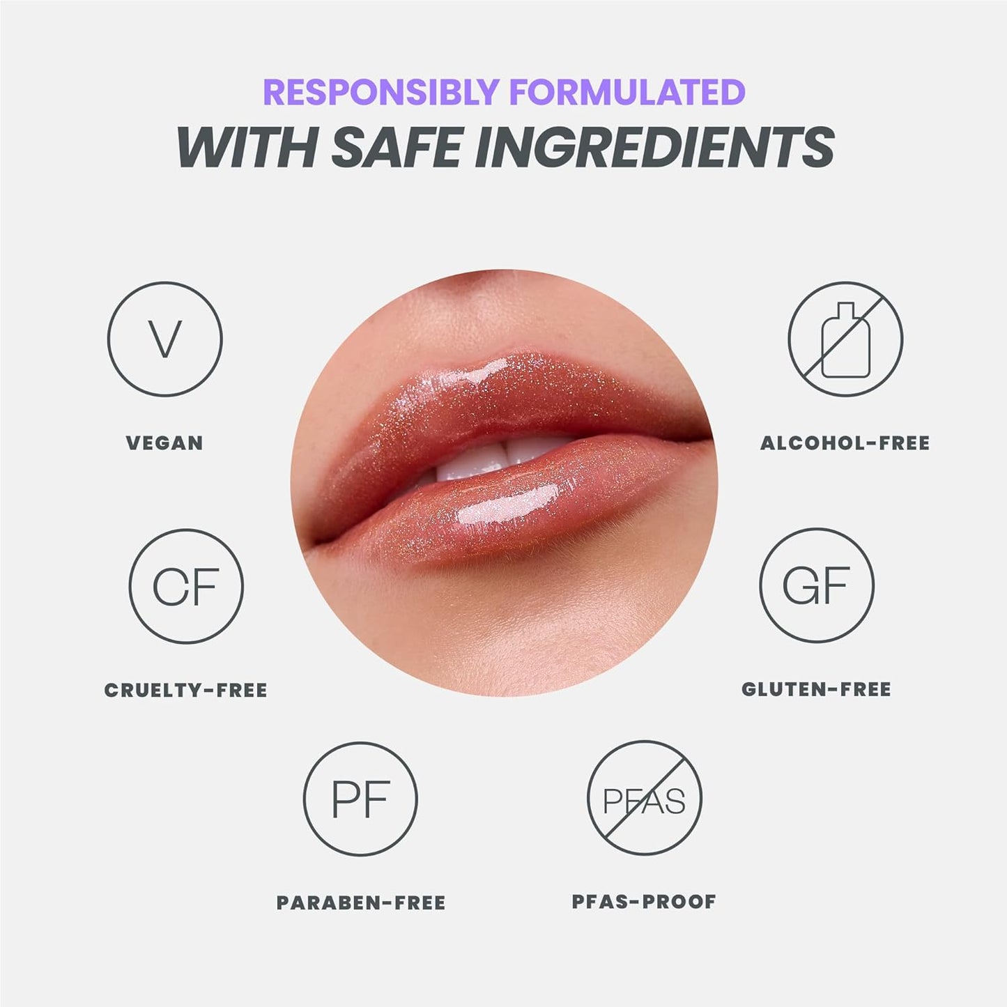 Wonderskin Lip Gloss Blading Top Gloss, Gold Glitter Lip Gloss, Hydrating and High Shine Finish Lip Makeup (Gold Glitter)