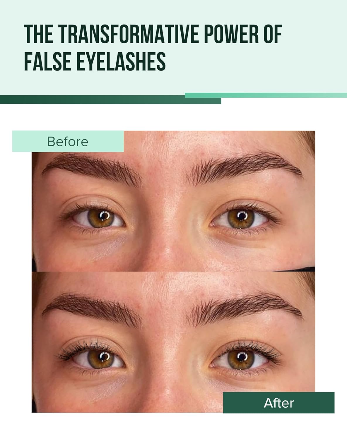 Cat Eye Lashes Natural Strip Lashes That Look Like Extensions Clear Band Lashes Mink Eyelashes Wispy Fox Eye Lashes Packs 7 Pairs