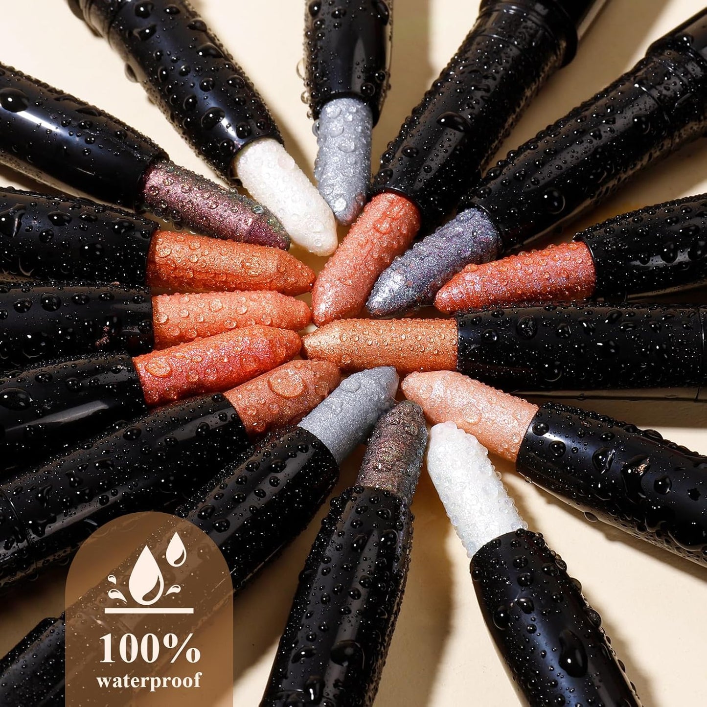 Longwear Cream Eye Shadow Sticks(70 Red Rose Matte),Smudge-Proof, Waterproof Eyeshadow,Silky Formula Glitter With Makeup Brush,Red Eyeshadow Stick