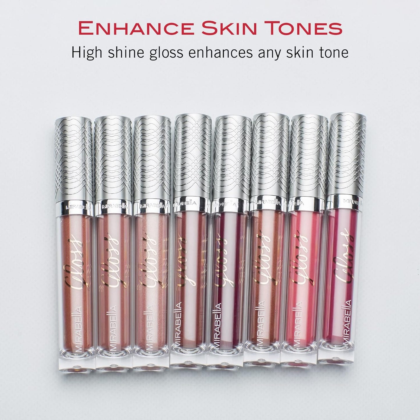 Mirabella Luxe Advanced Lip Gloss, Hydrating Non-Sticky High-Shine Lip Gloss for Women, Infused with Vitamin E & Jojoba Oil, Long-Lasting & Cruelty-Free - Original Sublime (Rich Purple Plum)