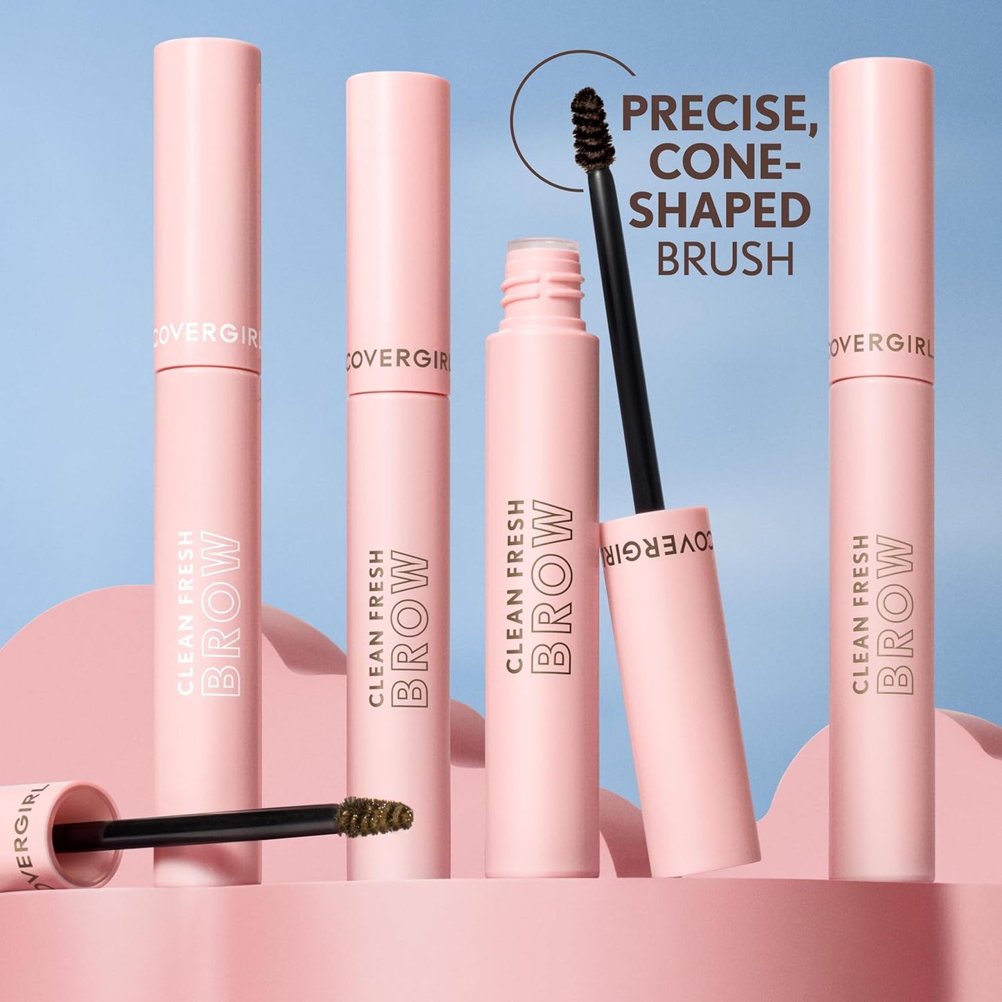 CoverGirl Clean Fresh Brow, 400 Soft Brown, Eyebrow Gel, Long-Lasting, Vegan Formula, Natural Looking, Easy to Apply, Doesn't Smudge, 0.18oz