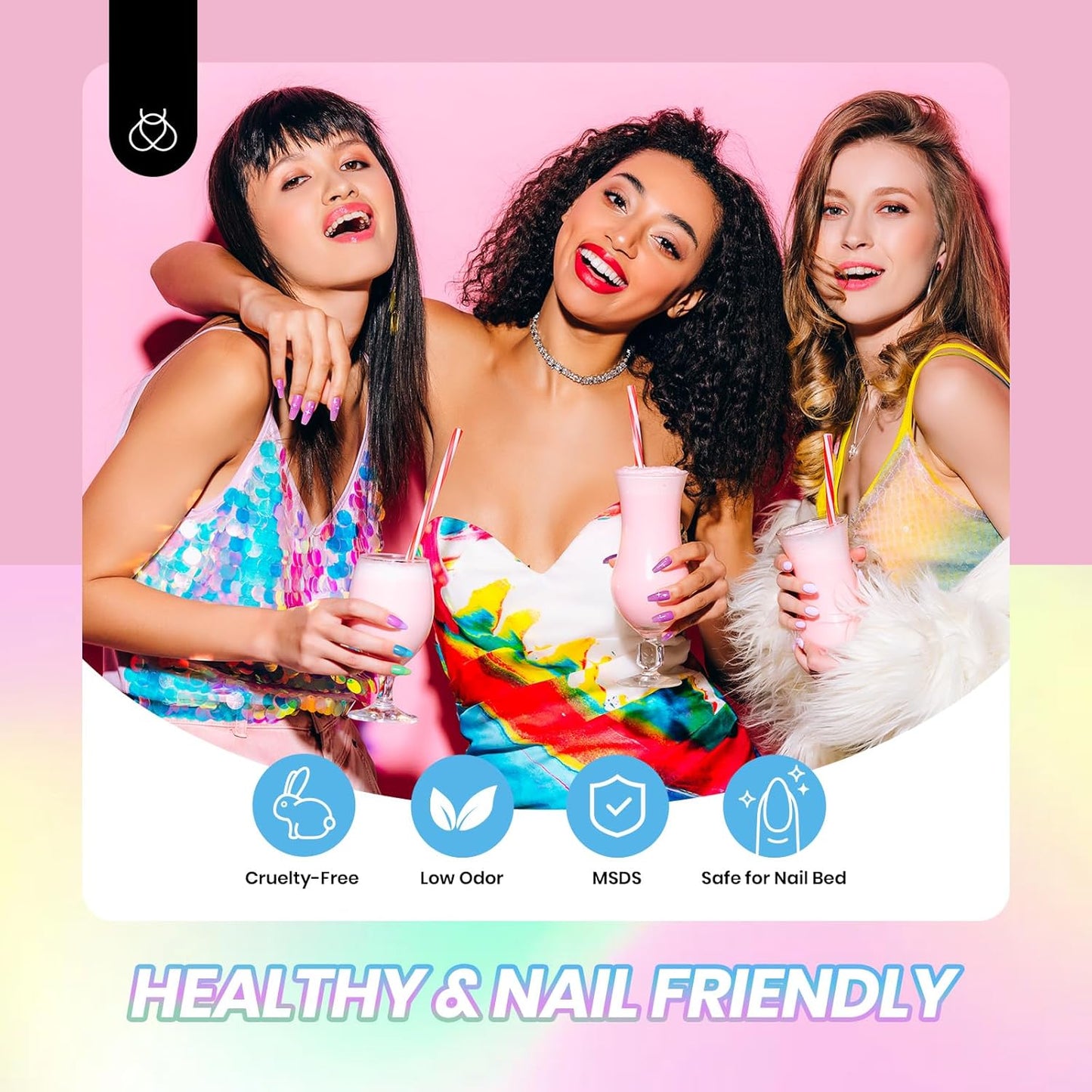 Beetles Neon Gel Nail Polish Set, 6 Colors Summer Jelly Gel Polish Kit Sheer Hot Pink Green Orange Purple Blue Yellow Translucent Effect Soak Off UV French Nail Art Manicure Gift for Women