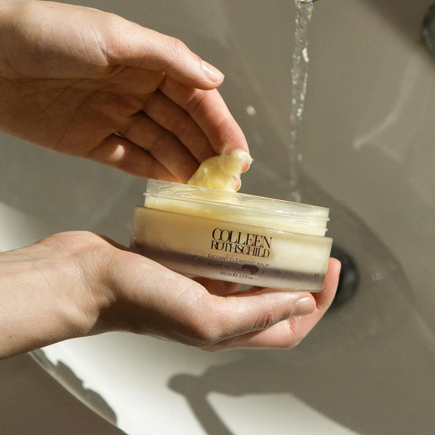 COLLEEN ROTHSCHILD Radiant Cleansing Balm | Deeply Cleanses, Soothes & Removes Makeup & Impurities | Restores Luminosity | Calms & Decongests | Combats Dehydration (3.3 fl oz)