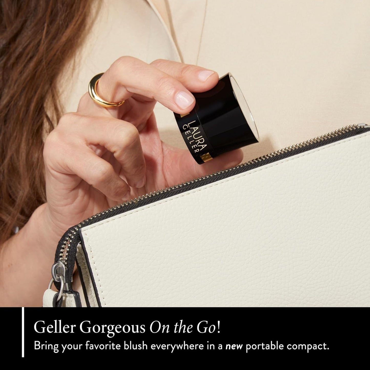 LAURA GELLER NEW YORK Baked Blush-n-Brighten Baked to Go - Pink Buttercream - Travel Size Blush