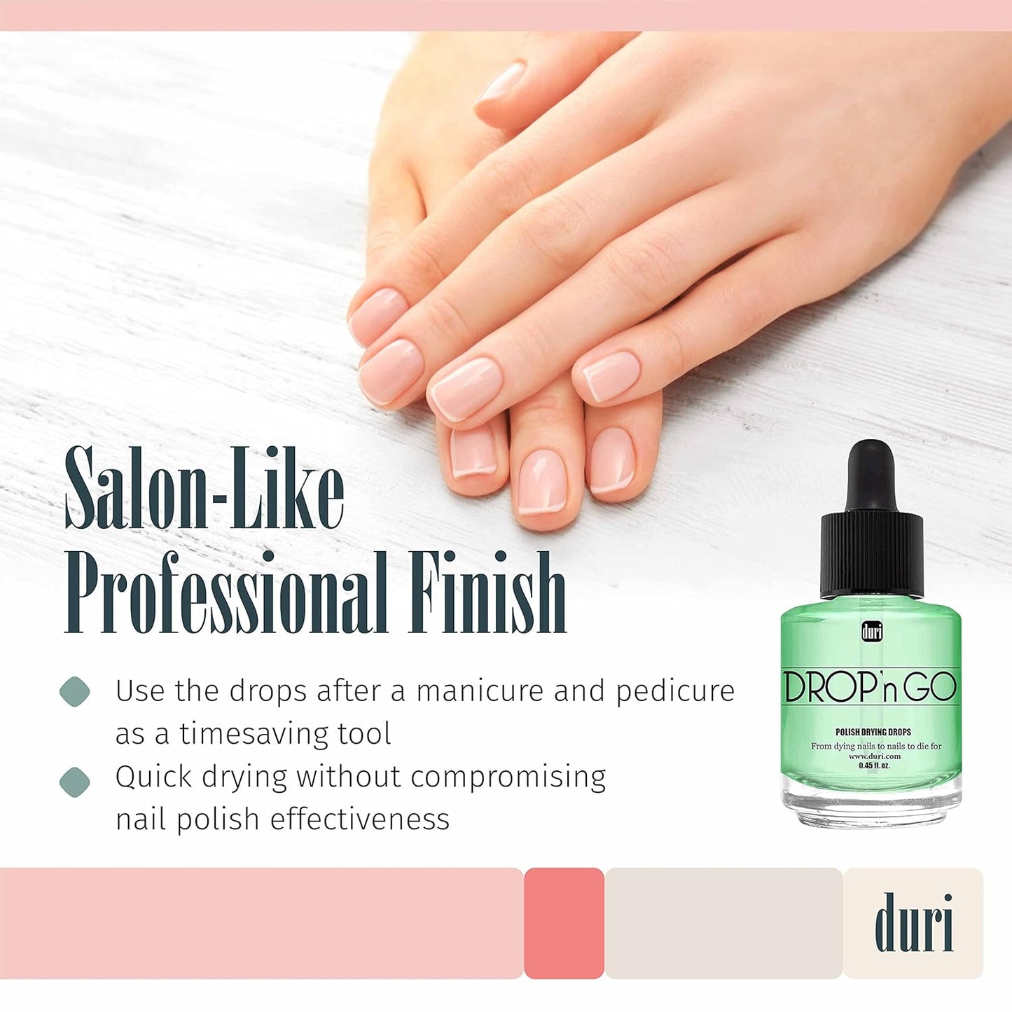 Duri Cosmetics, Drop'n Go Quick Dry Nail Drops (Drop'n Go (Pack of 2))