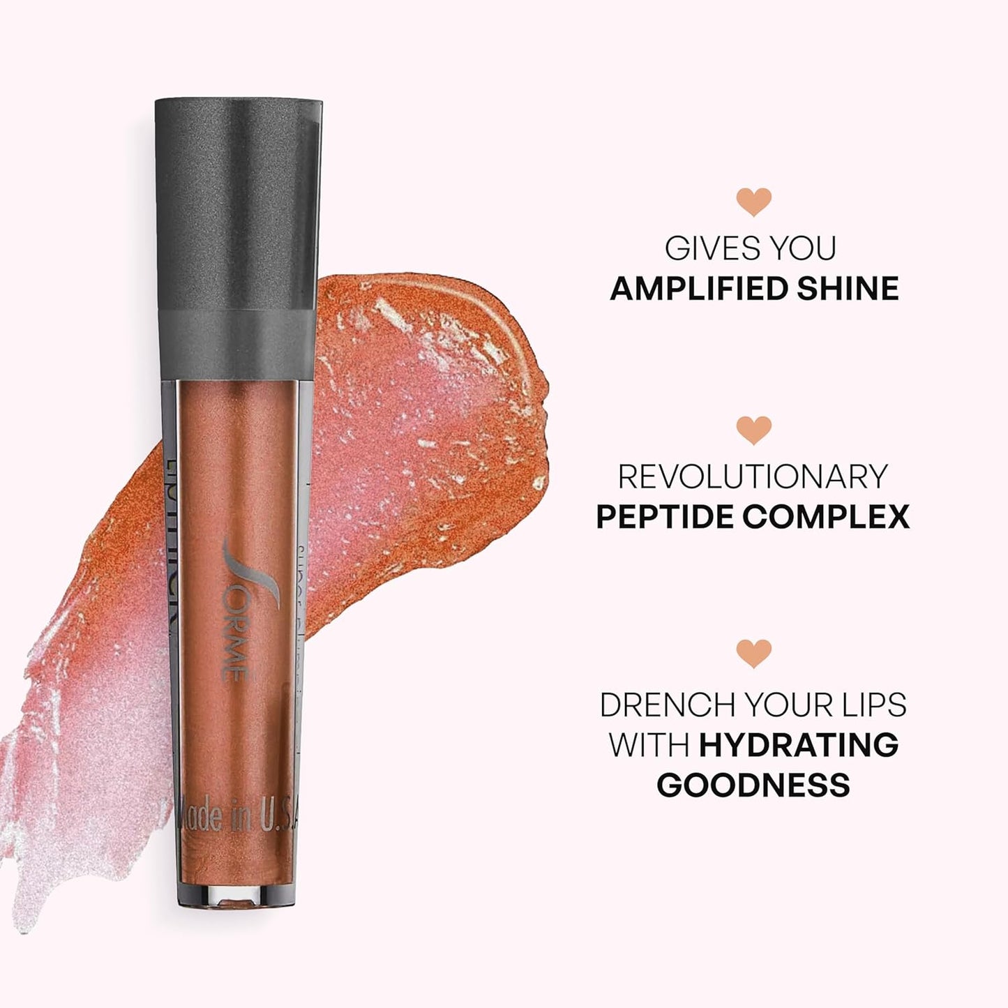 SORME Treatment Cosmetics LipThick Gloss | Plumping for Shiny and Fuller Looking Lips With Maxi-Lip Peptides | Unveil Shade