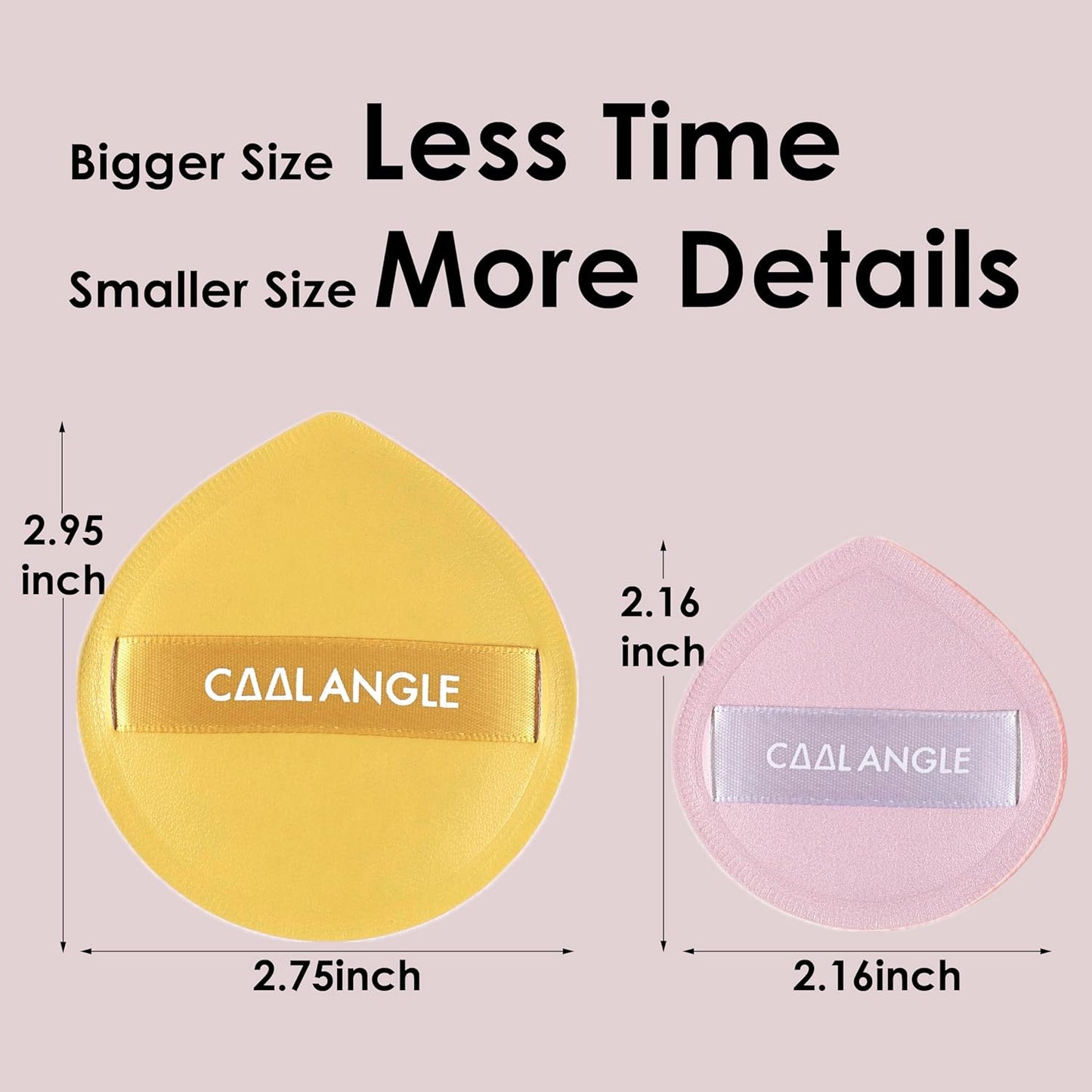5Pcs Pale Pink Makeup Sponge For Foundation Concealer And Powder, Latex free Blender Sponge For Natural And Easy Makeup Soft Long-lasting And Beginner-friendly, Medium