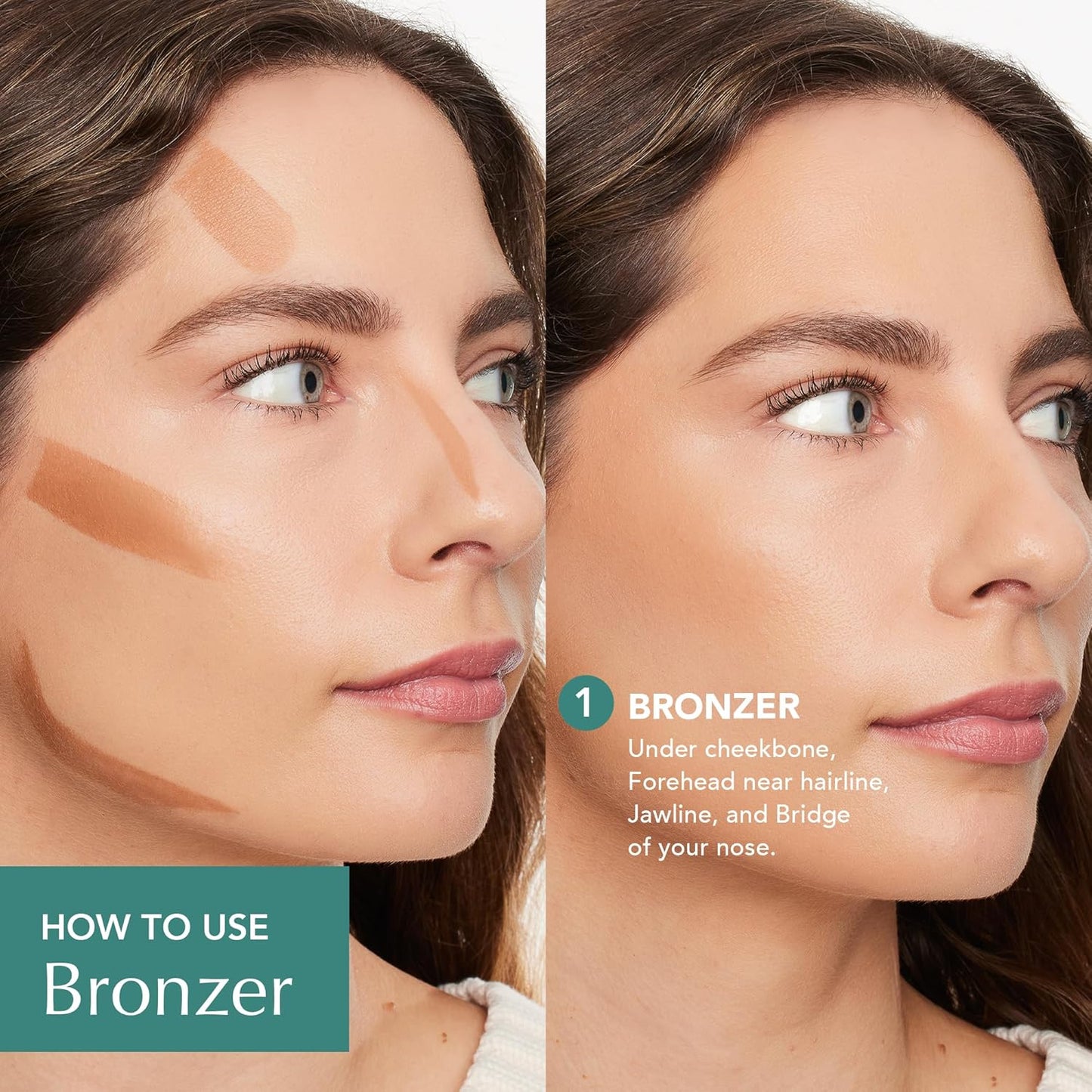 Thrive Causemetics Triple Threat Color Stick: Cream Bronzer & Contour Stick with Vitamin E, Evening Primrose Oil, Waterproof Smudge Proof Face Makeup, Anita (Light Medium Neutral)