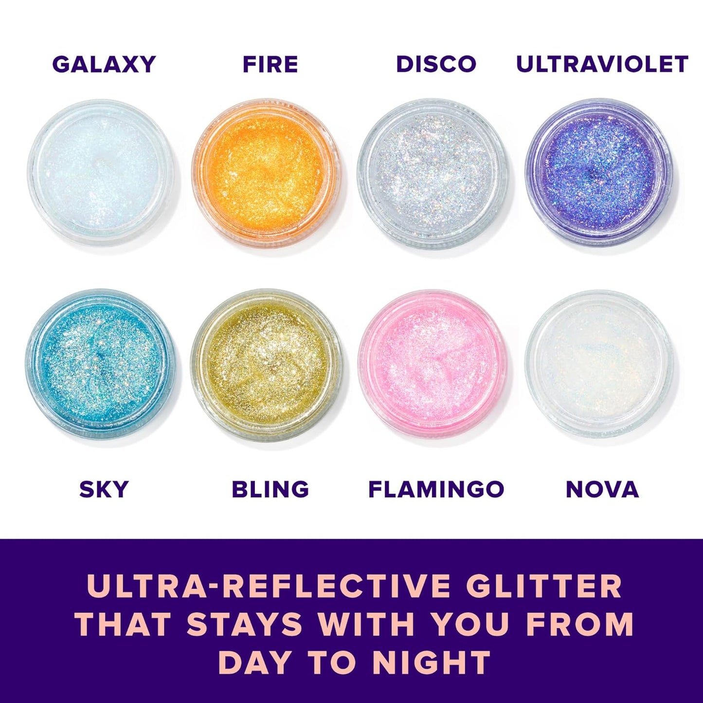 UNICORN SNOT Holographic Face Glitter & Body Glitter Gel: Glitter Makeup, Hair Glitter, Festival Rave and Anime Cosplay, Halloween Costume Makeup - Vegan & Cruelty Free, 1.7 oz Orange Glitter (Fire)