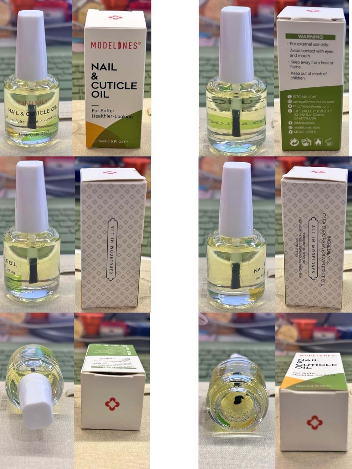 modelones Cuticle Oil for Nails, Natural Nail Oil Cuticle Softener for Women Nail Oils Cuticle Care 15ml