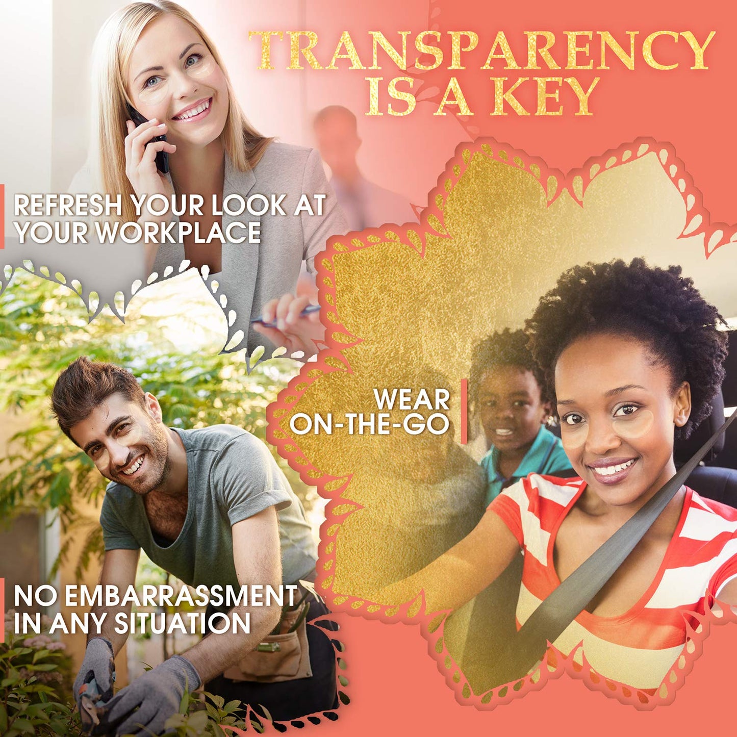 Under Eye Patches for Puffy Eyes Collagen Eye Mask for Dark Circles Gel Under Eye Pads for Wrinkles with Hyaluronic Acid Clear Eye Masks Under Eye Bags Treatment Men and Woman (30 pairs)