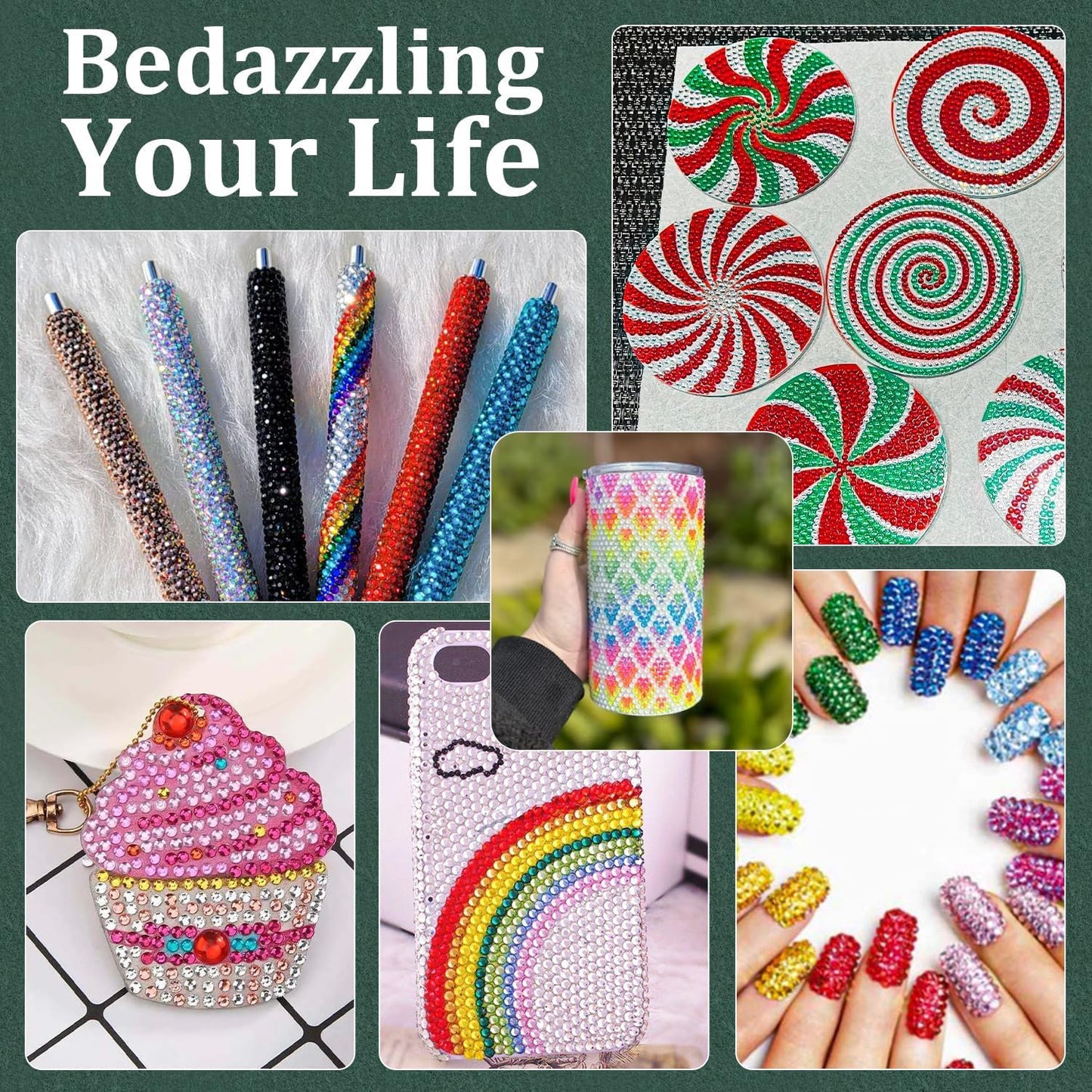 Resin Rhinestones for Crafting with B7000 Jewelry Glue, 1 Box Aquamarine Flatback Crystals with 3Pcs 10ml Glue for Bedazzling Crafts DIY Nail Art Makeup，Non Hotfix Gems for Clothing Shoes